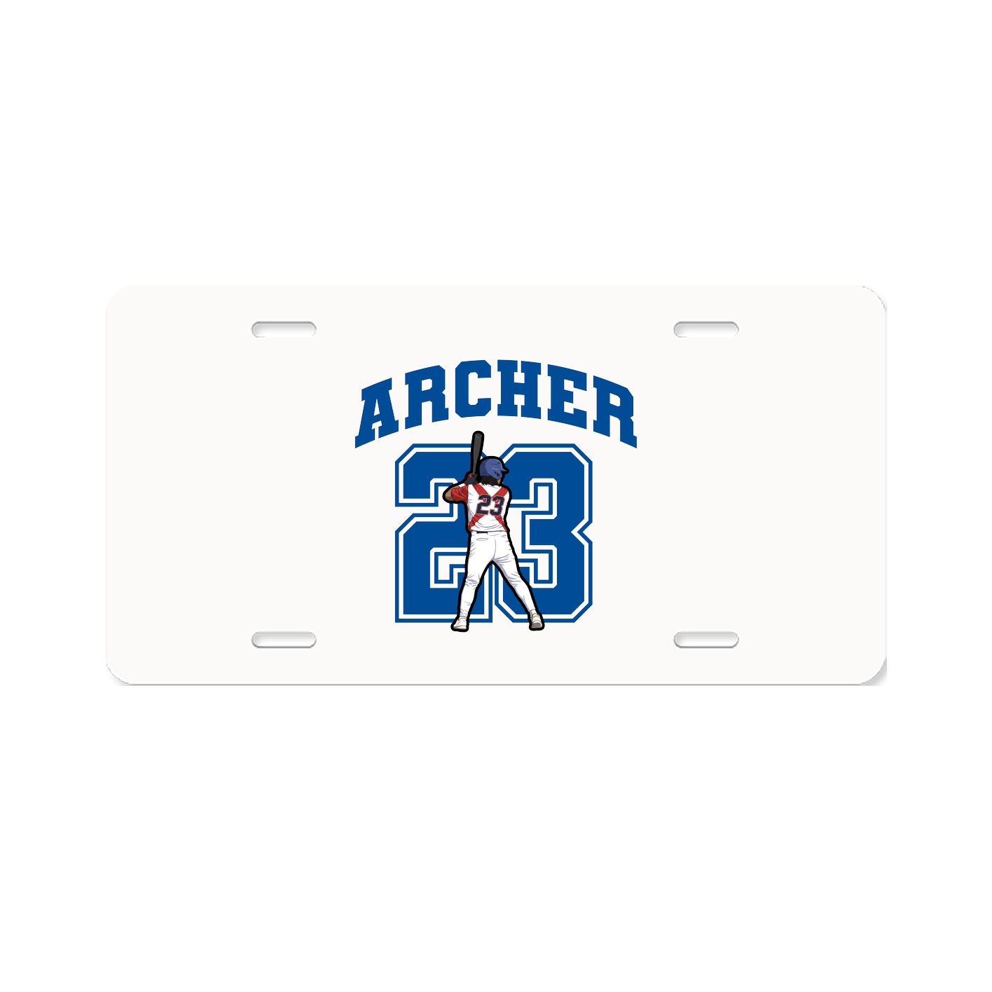 License Plate — Number in Classic