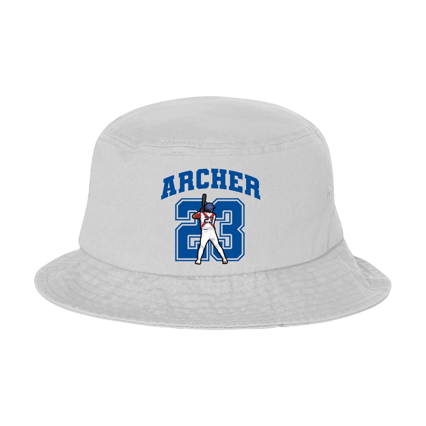 Bucket Cap — Number in White