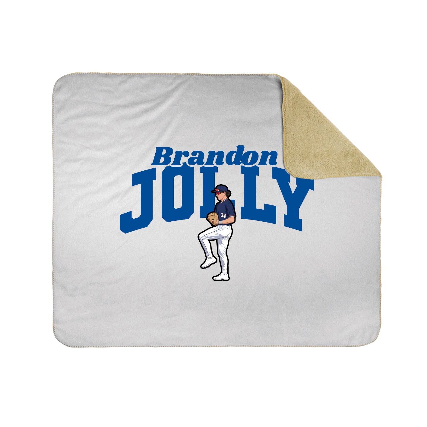 Throw Blanket — Signature Arch in White