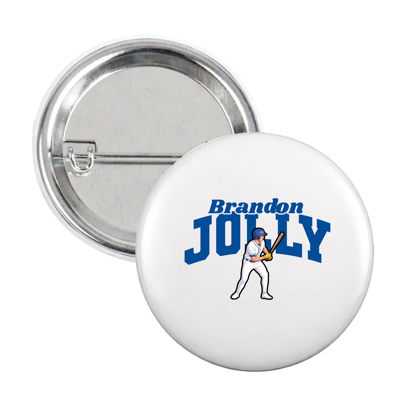 Game Day Button — Signature Arch in White