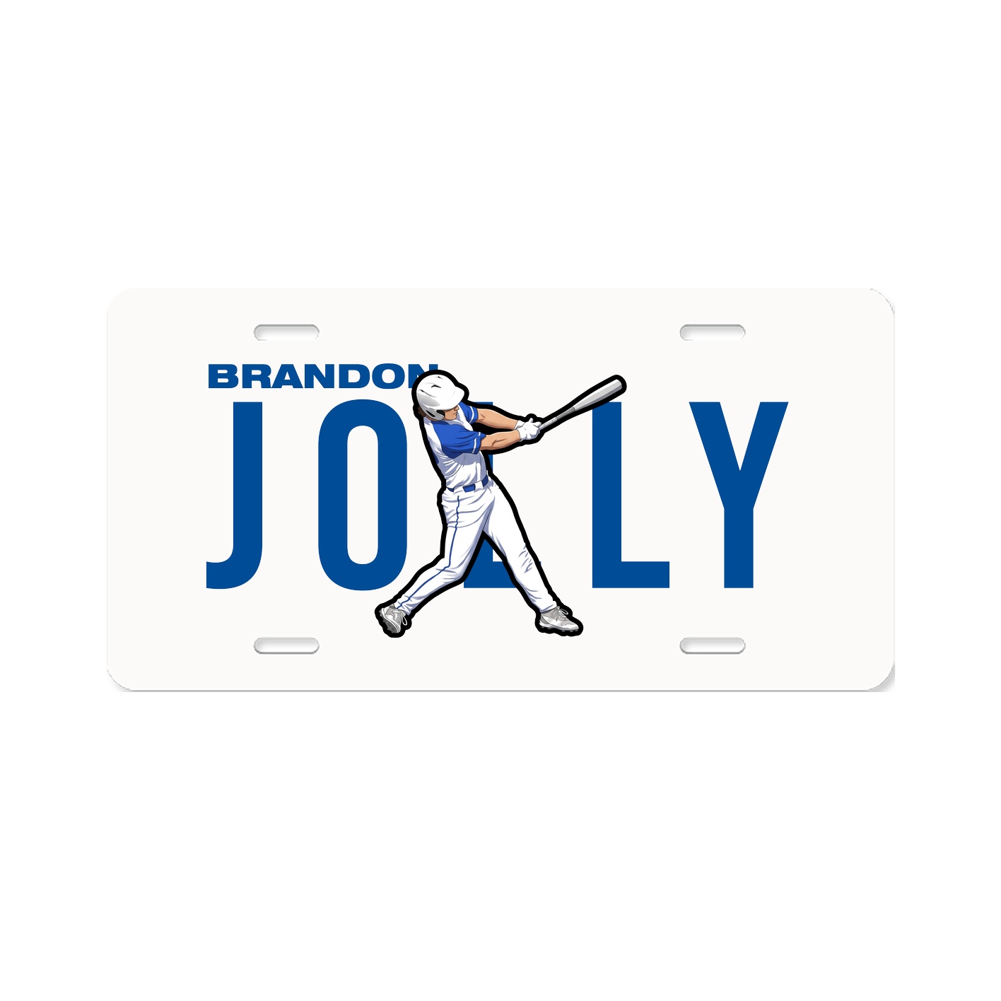 License Plate — Player Name in Classic