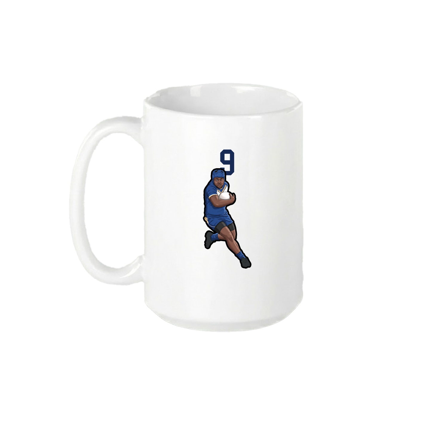 15oz Coffee Mug — Number Top in White