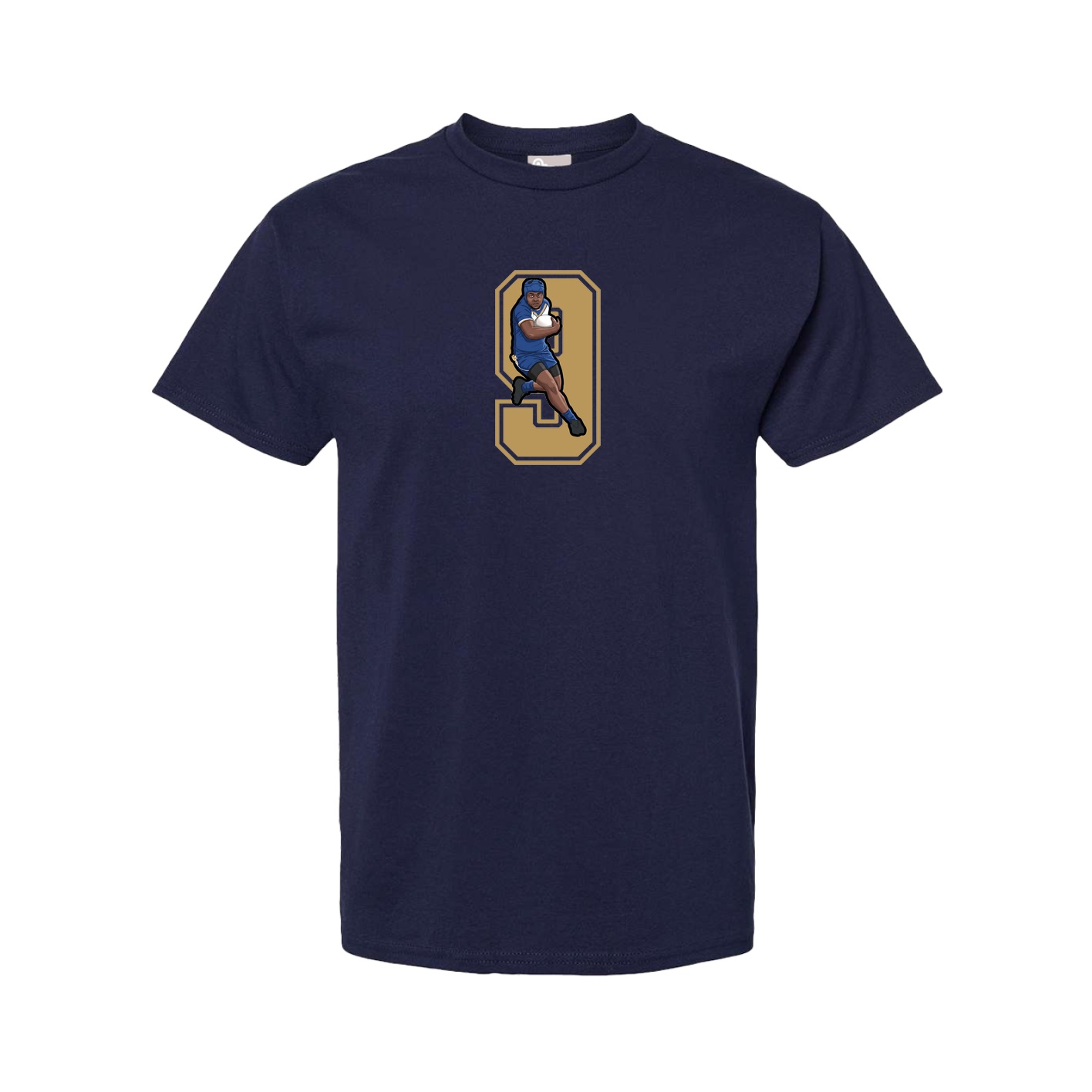 Youth Tee — Number in Navy