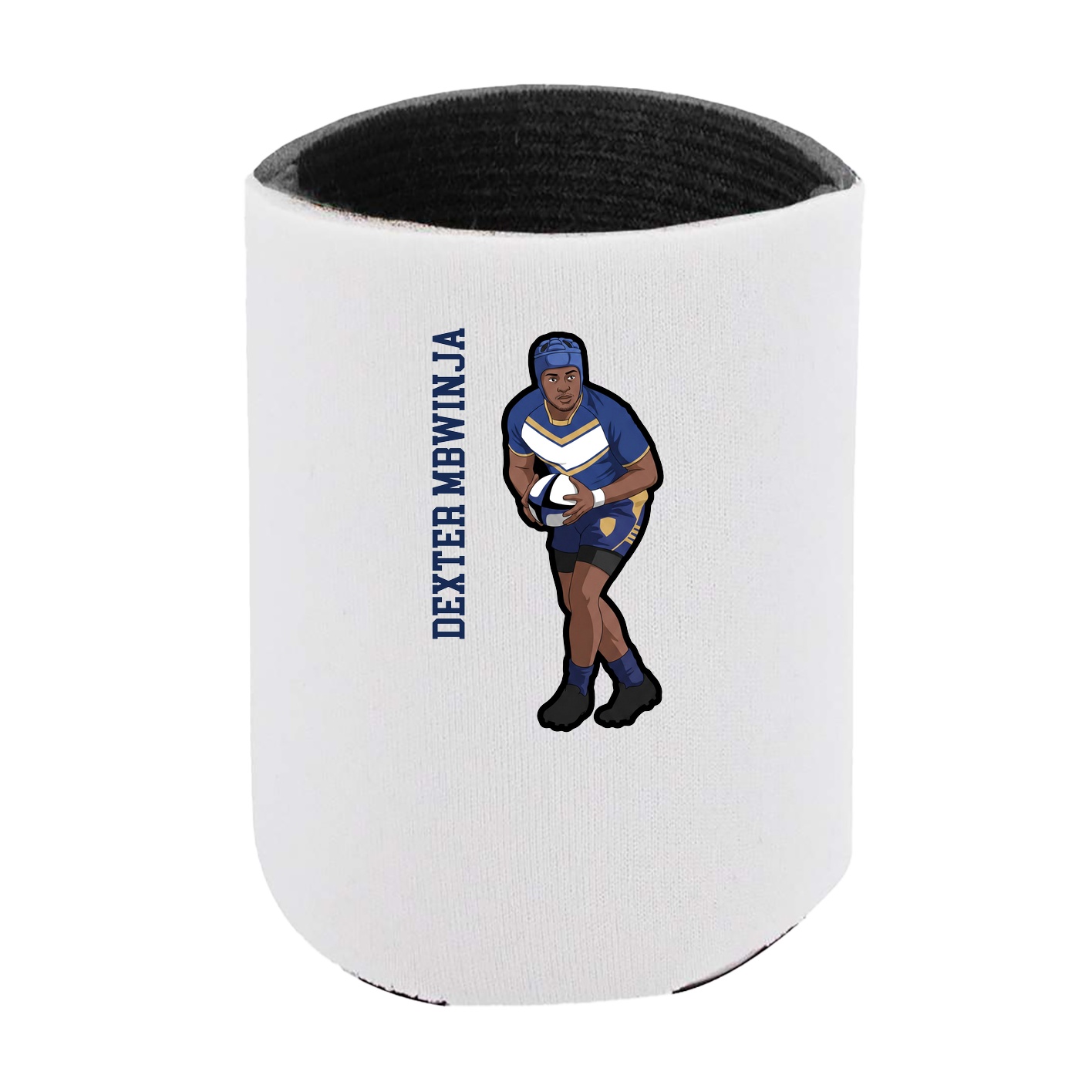 Can Holder — Name Vertical in White