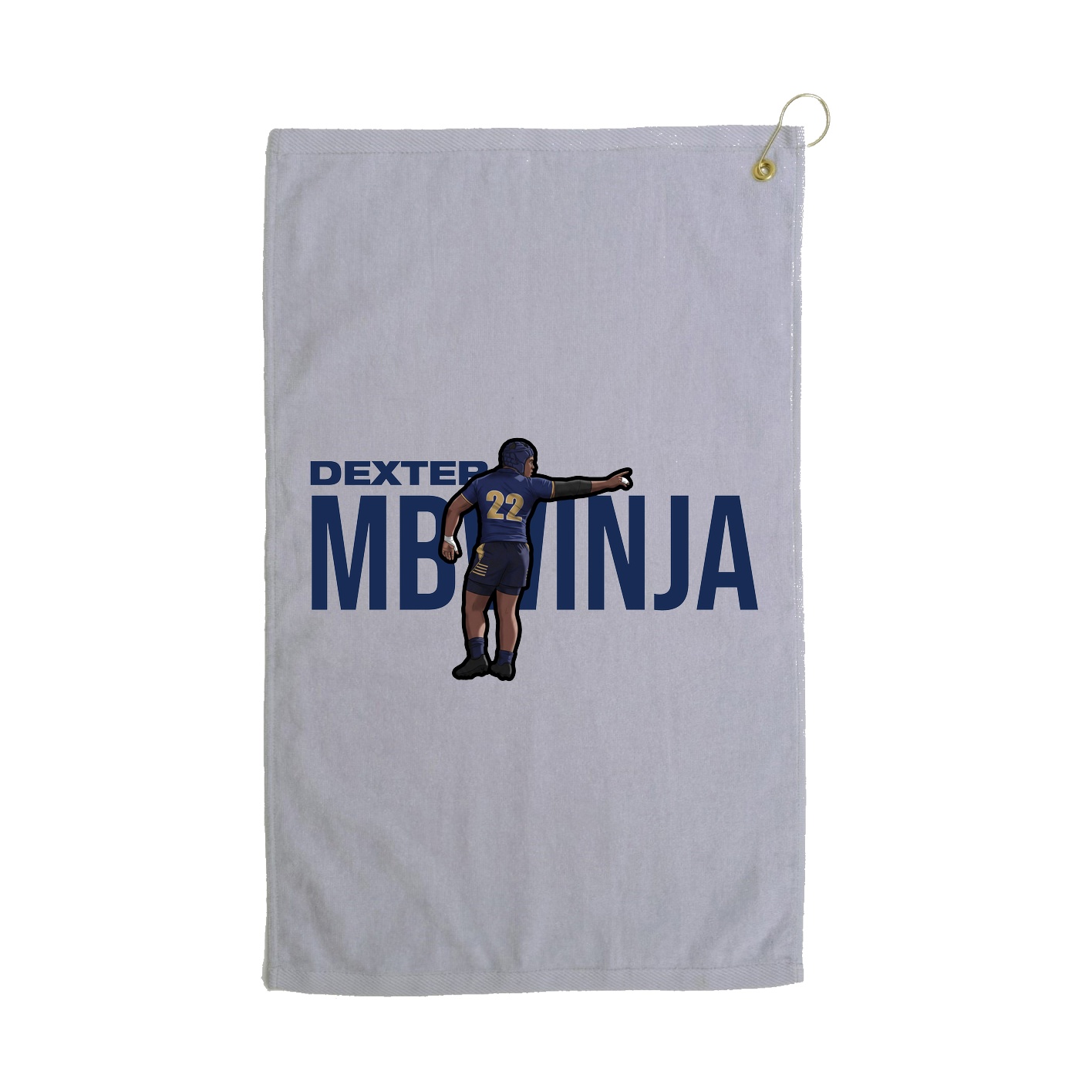 Golf Towel — Player Name in Grey