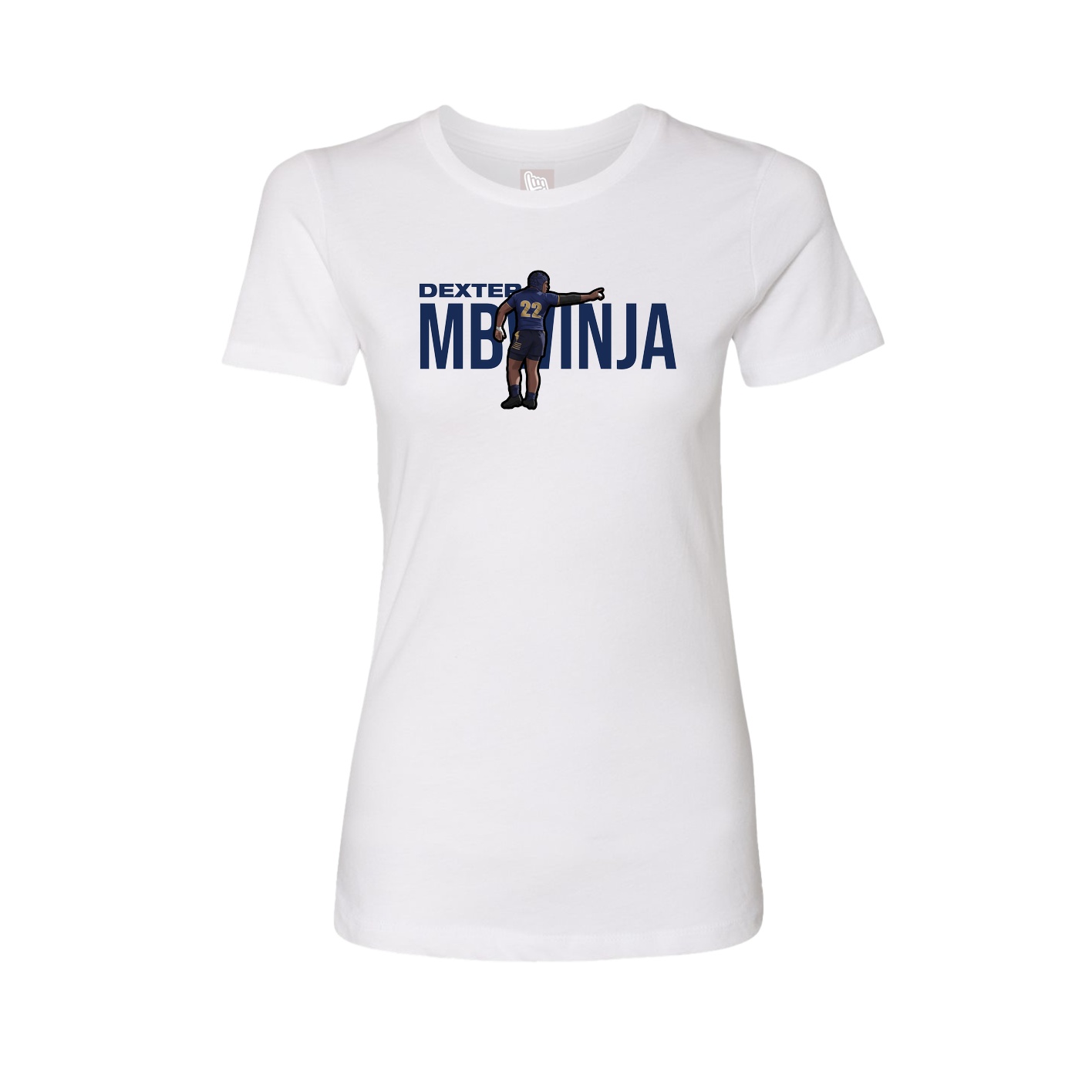 Womens Tee — Player Name in White