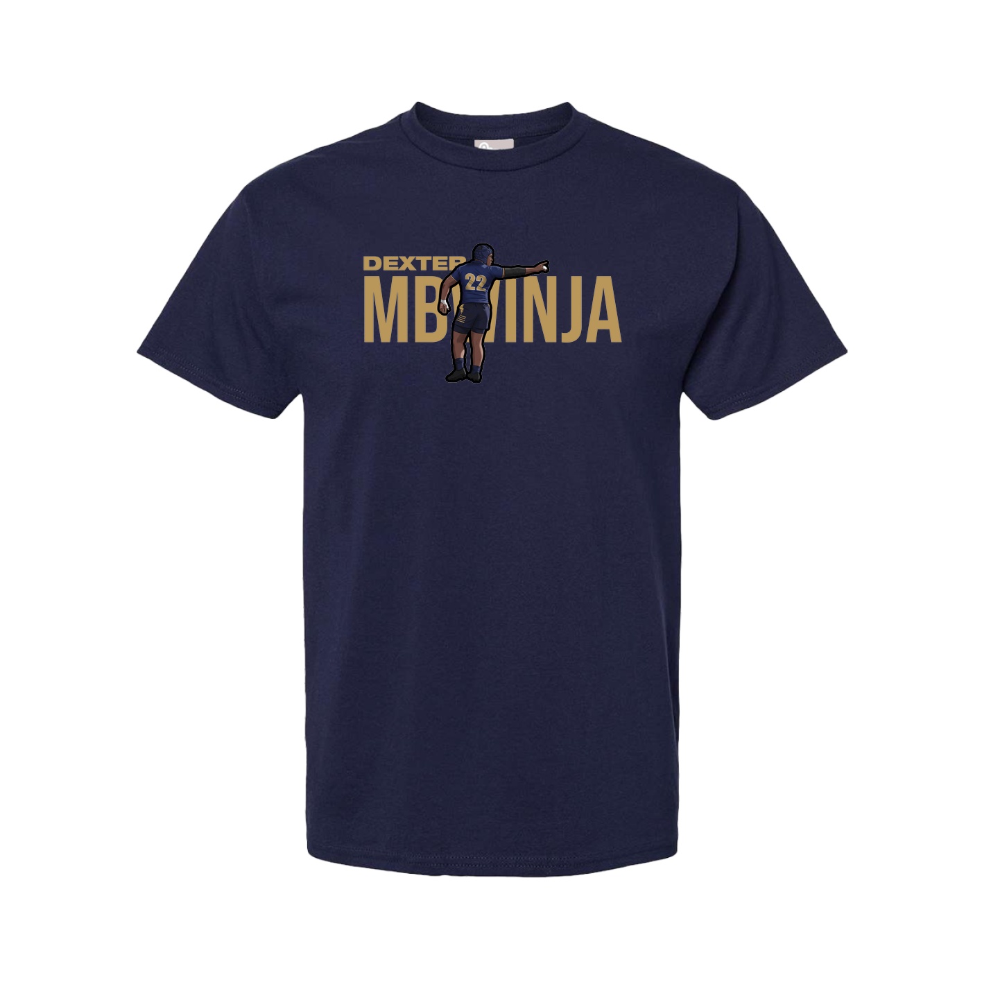 Youth Tee — Player Name in Navy