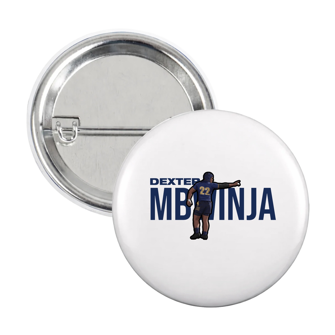 Game Day Button — Player Name in White