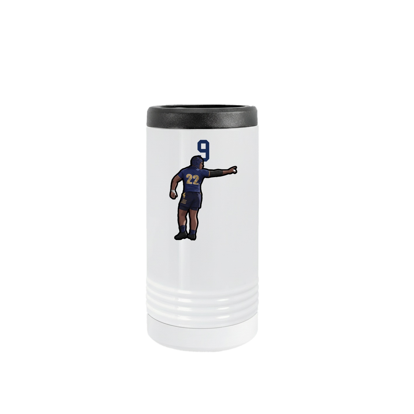 Slim Beverage Holder — Number Top in White
