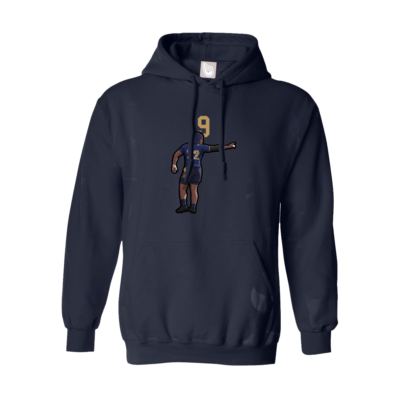 Youth Hoodie — Number Top in Navy
