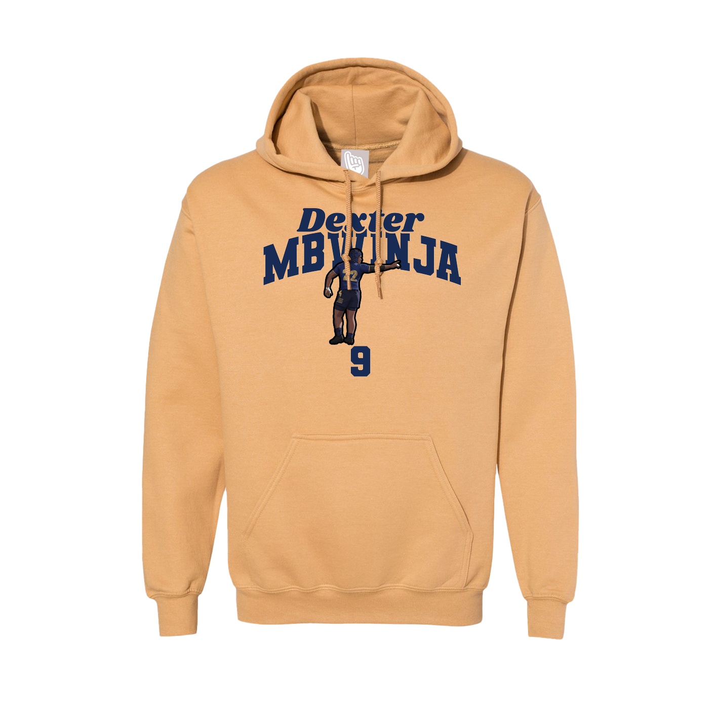Hoodie — Signature Arch in Vegas Gold