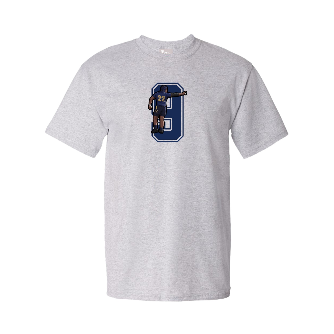 Youth Tee — Number in Grey