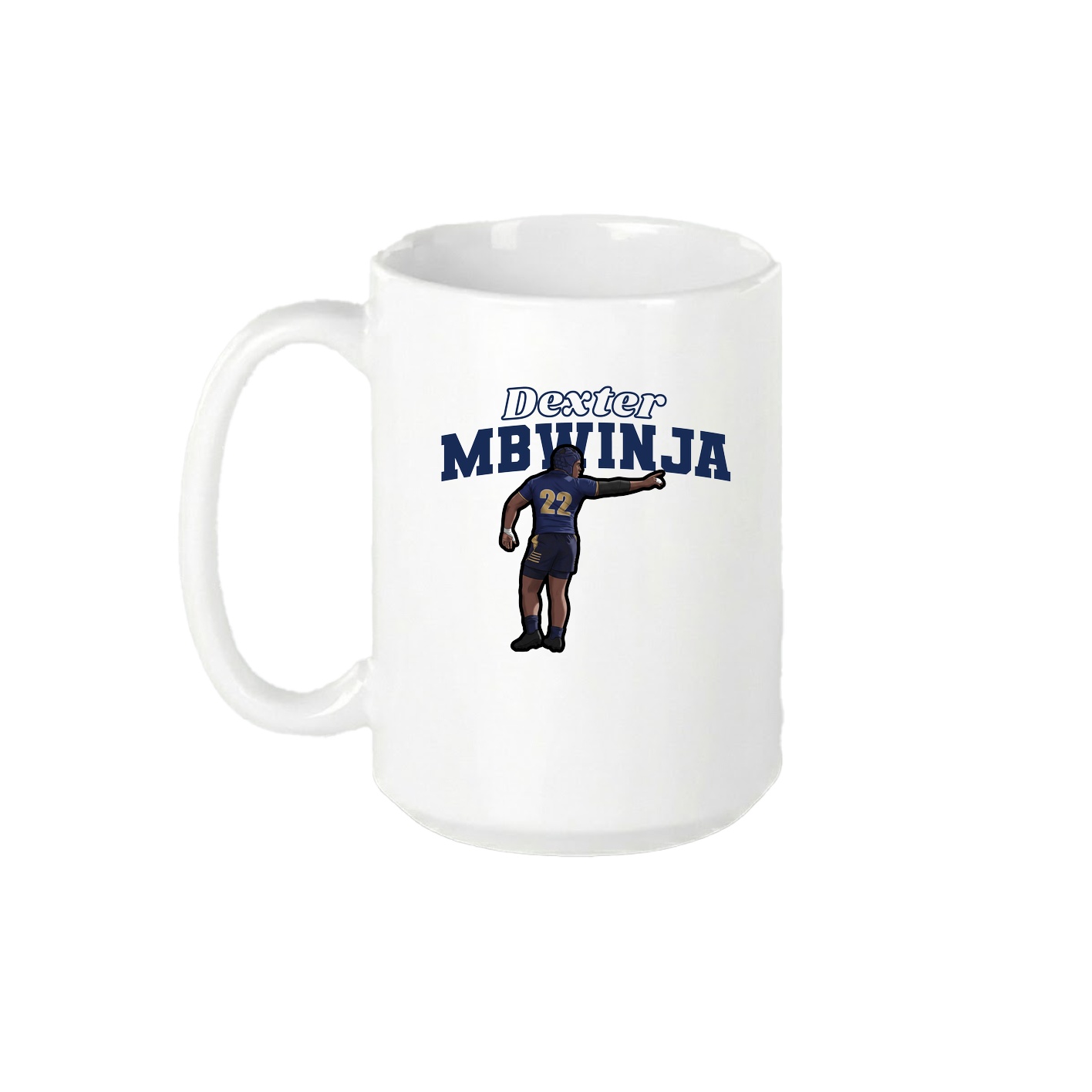 15oz Coffee Mug — Name Arch in White