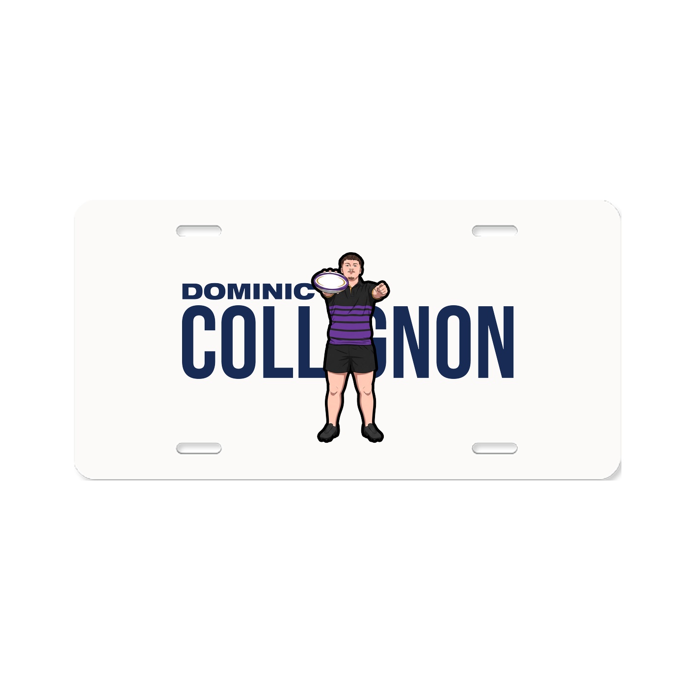 License Plate — Player Name in Classic