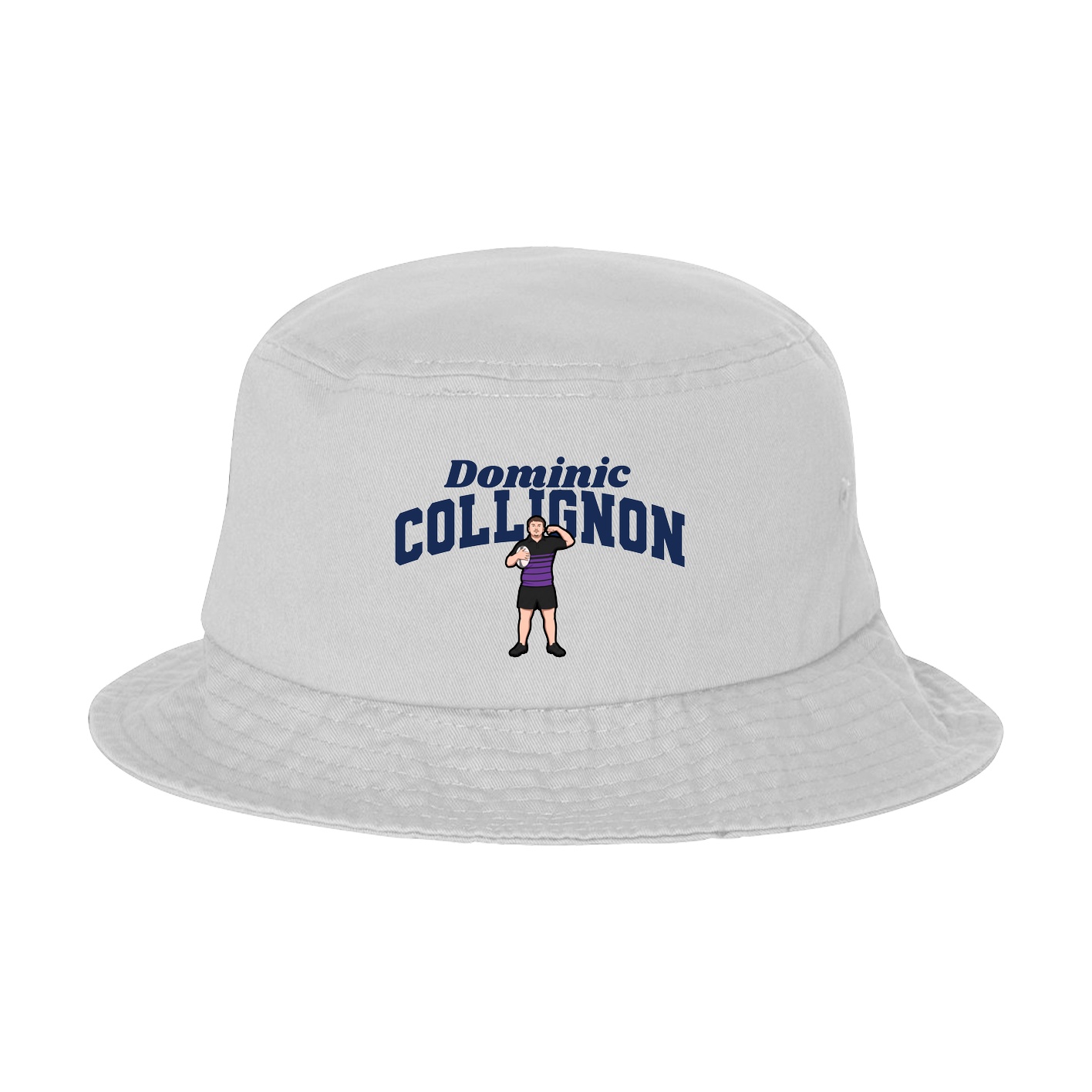 Bucket Cap — Signature Arch in White