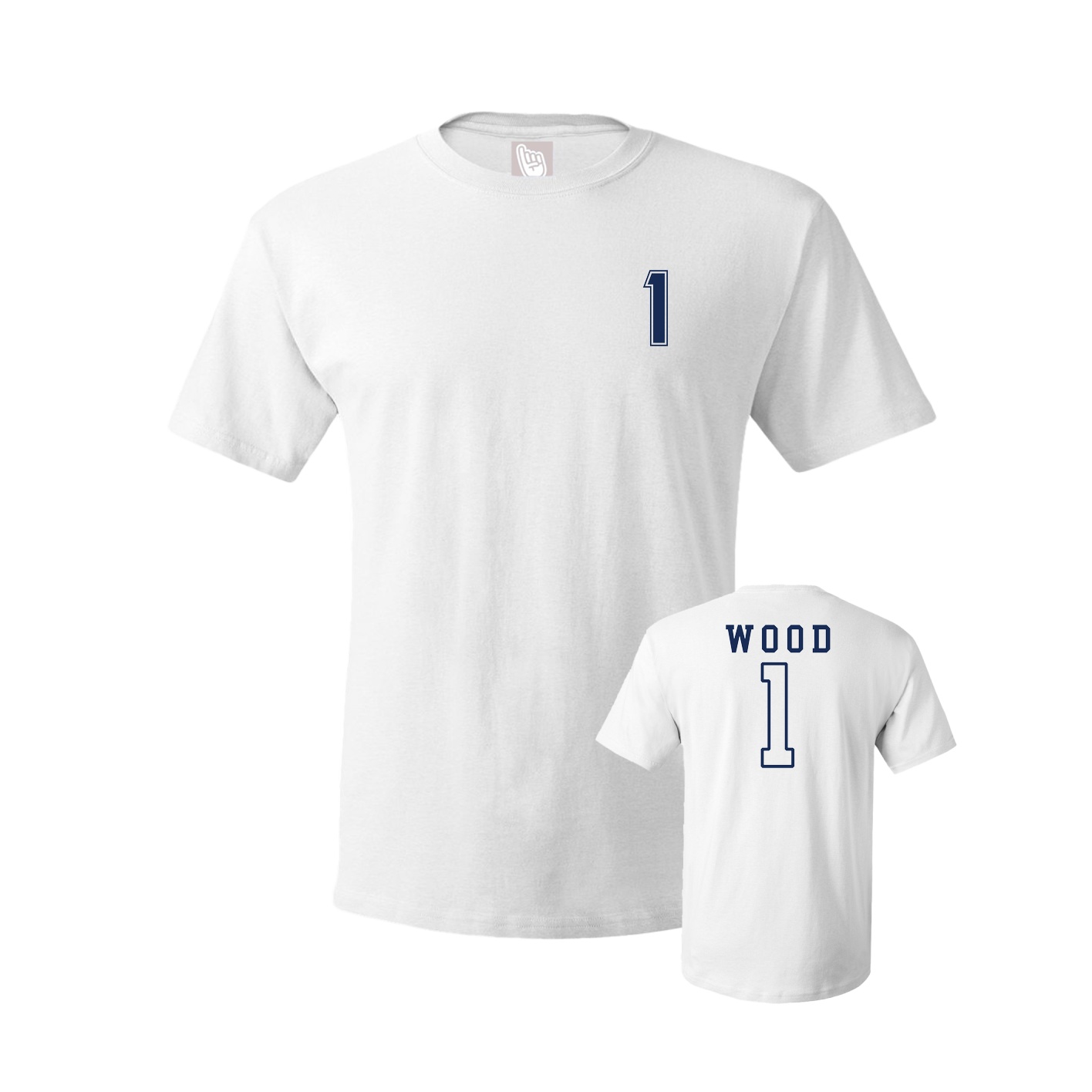 Youth Tee — Chest Back in White