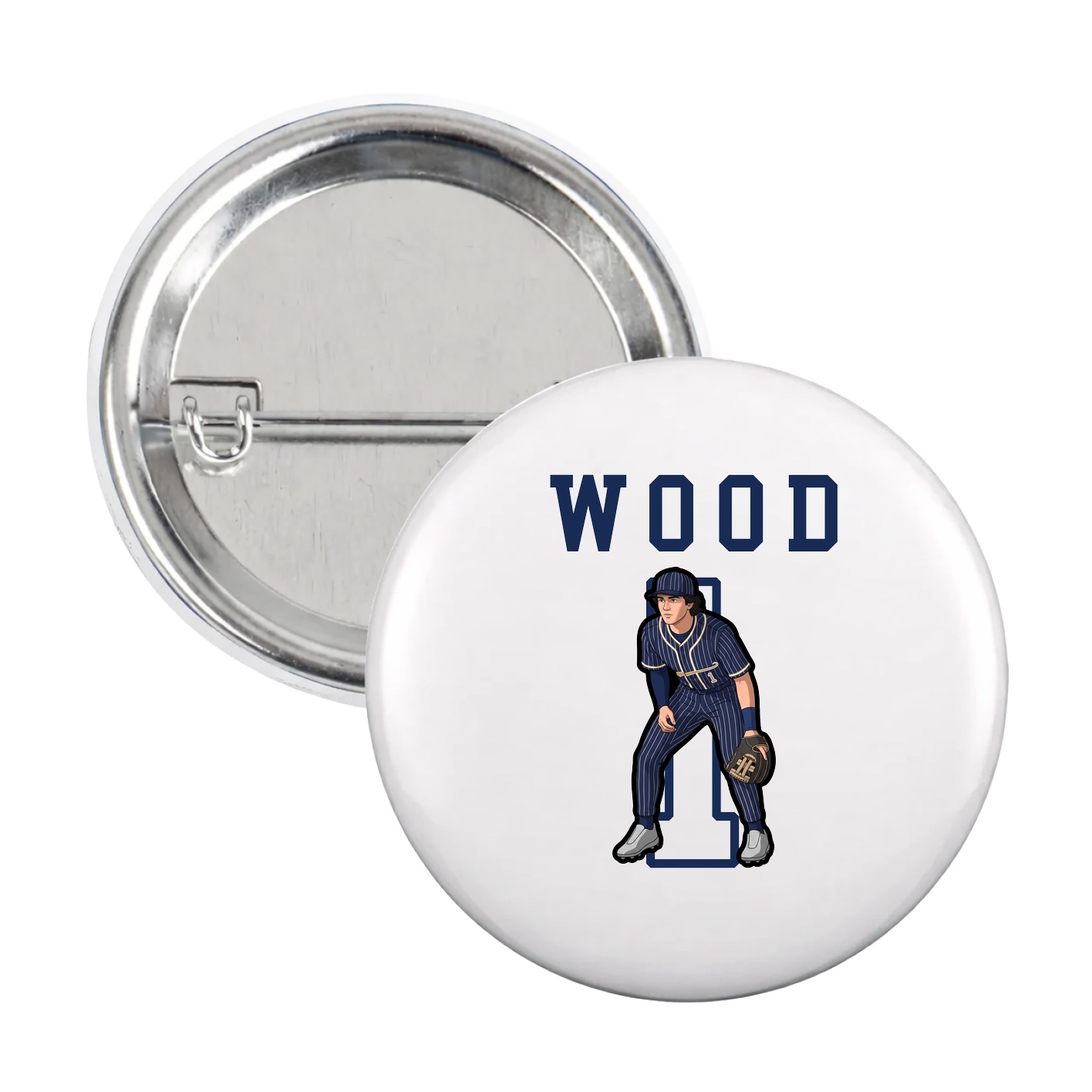 Game Day Button — Shirsey in White
