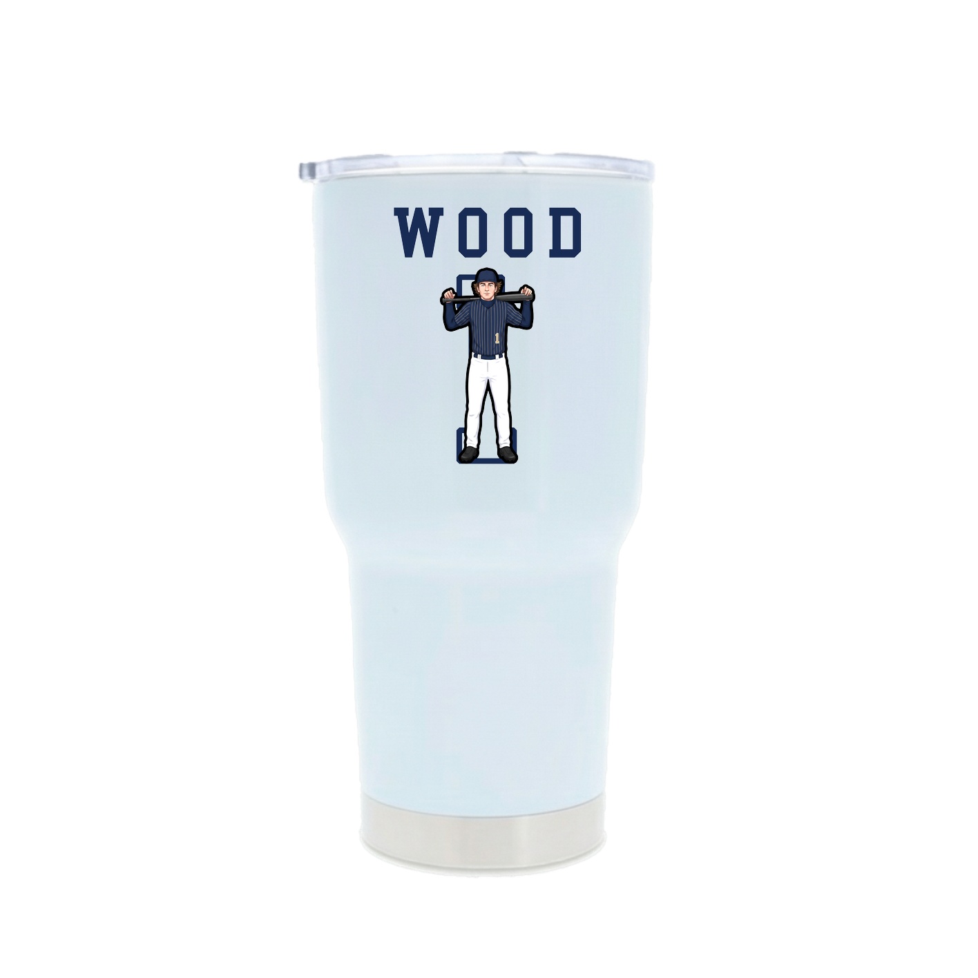 30oz Stainless Steel Tumbler — Shirsey in White