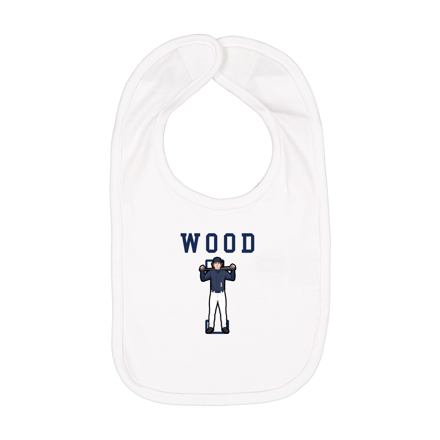 Infant Bib — Shirsey in White