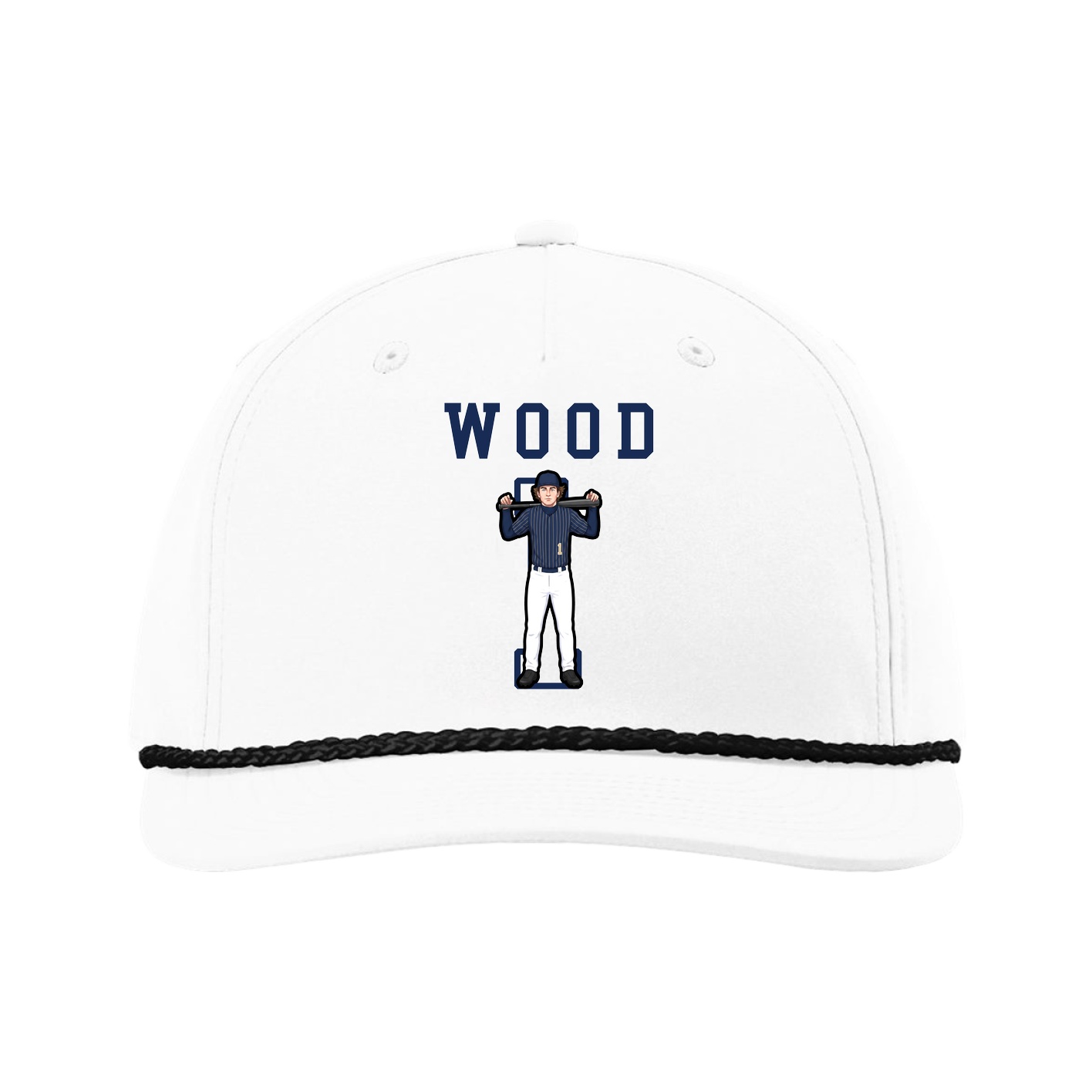Five-Panel Classic Rope Cap — Shirsey in White