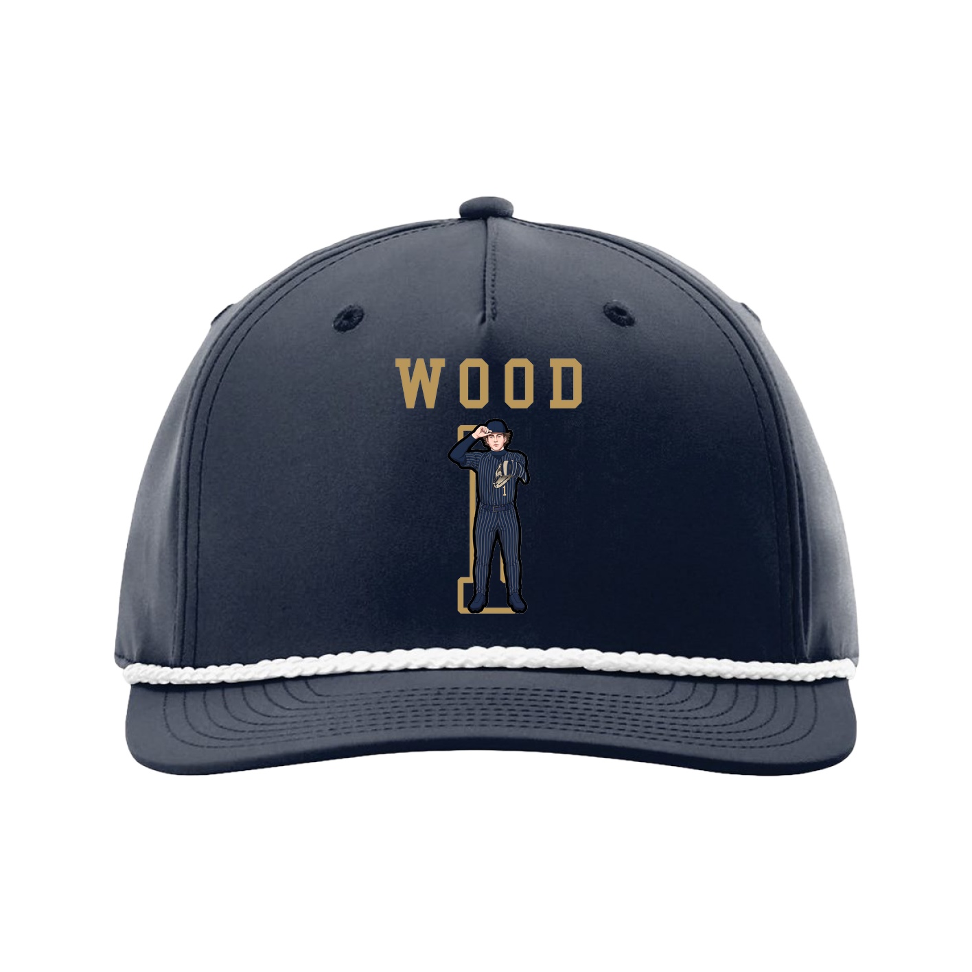 Five-Panel Classic Rope Cap — Shirsey in Navy
