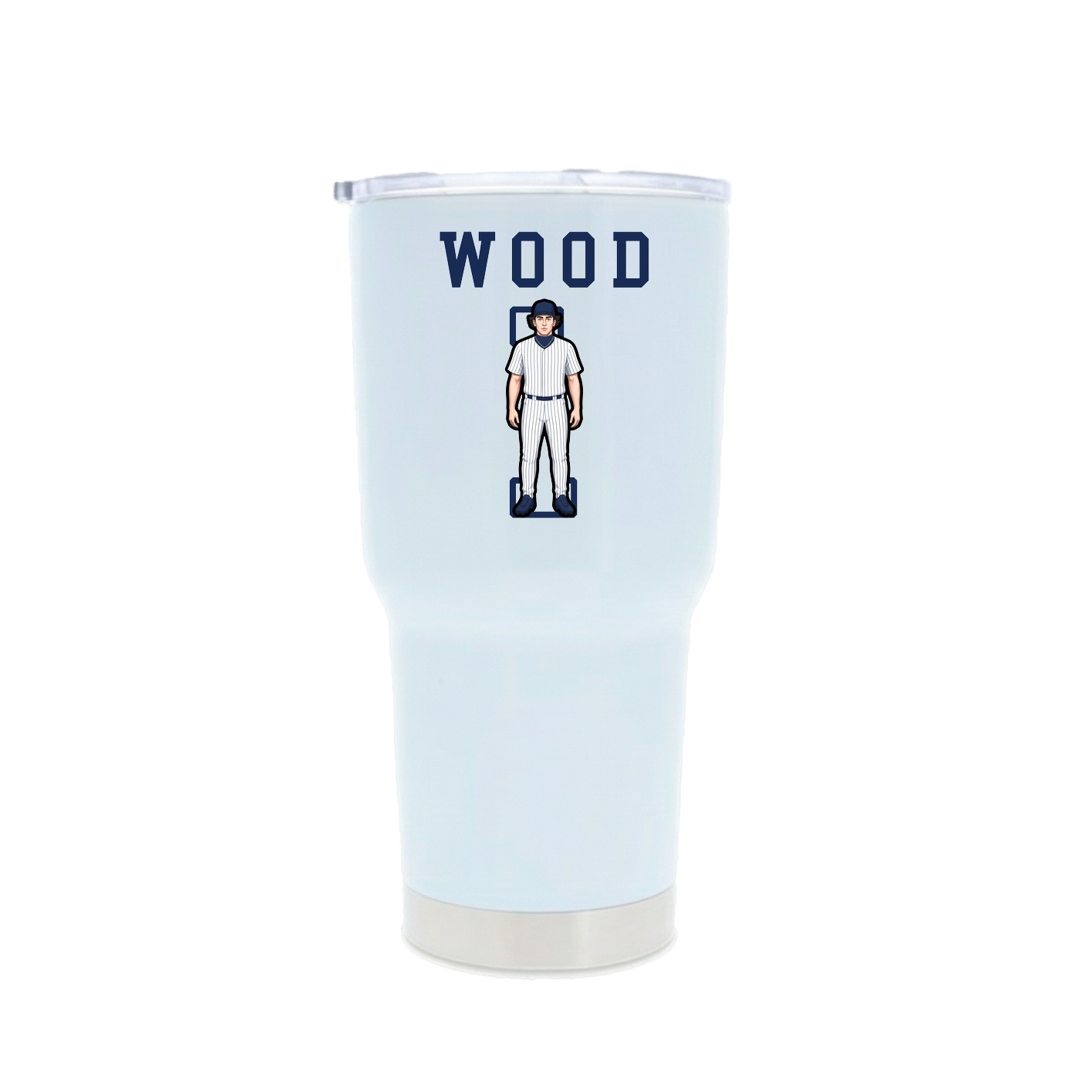 30oz Stainless Steel Tumbler — Shirsey in White