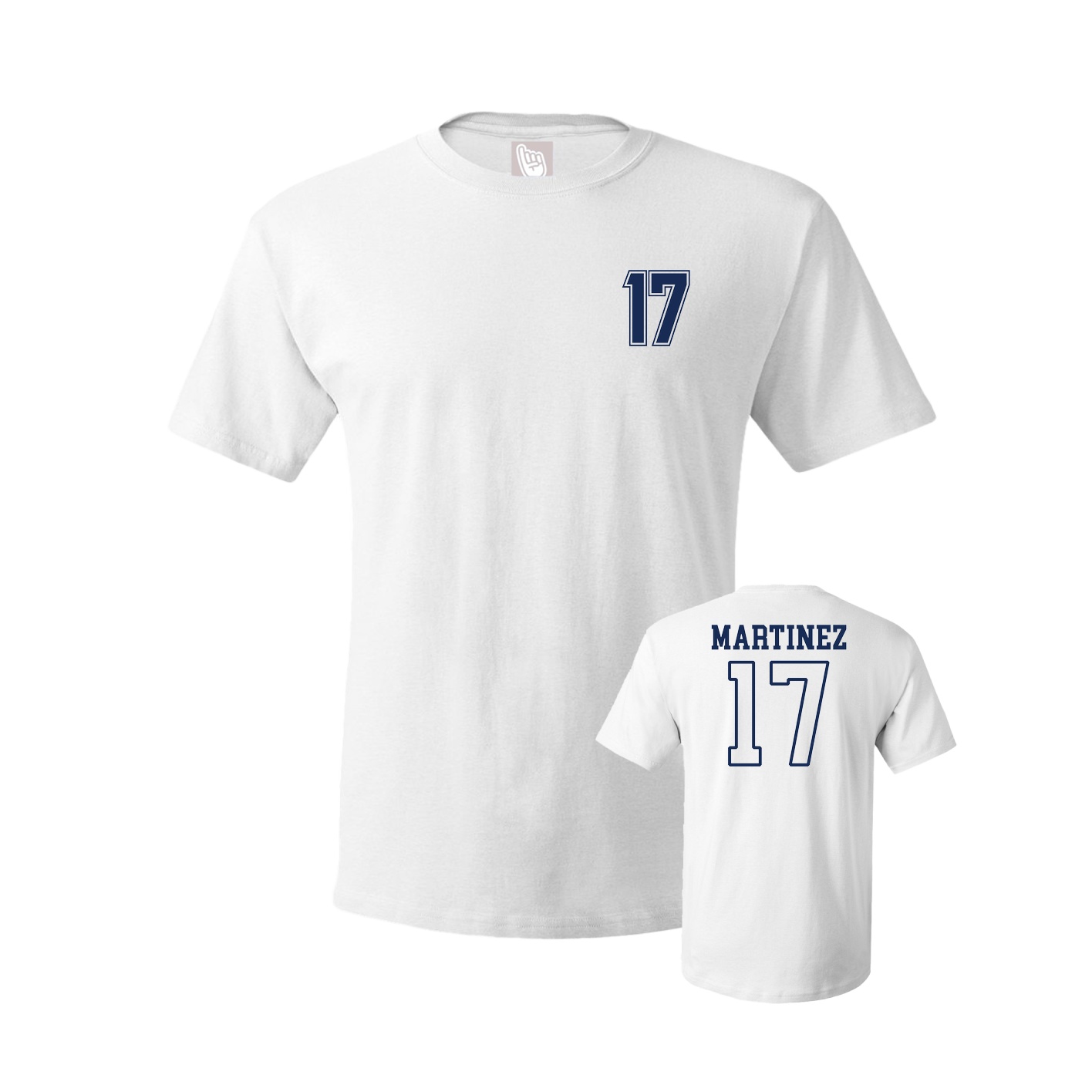 Youth Tee — Chest Back in White