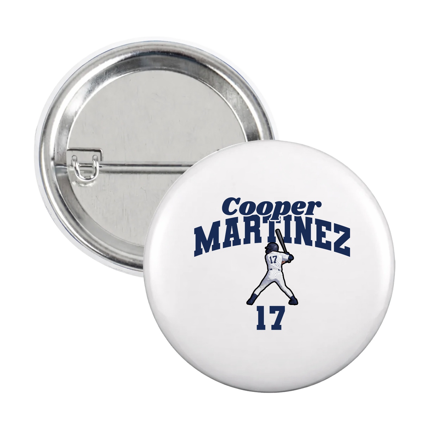 Game Day Button — Signature Arch in White