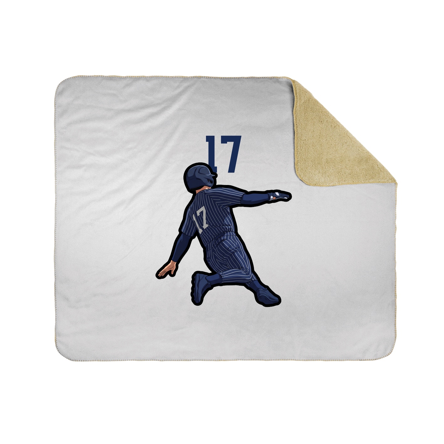 Throw Blanket — Number Top in White