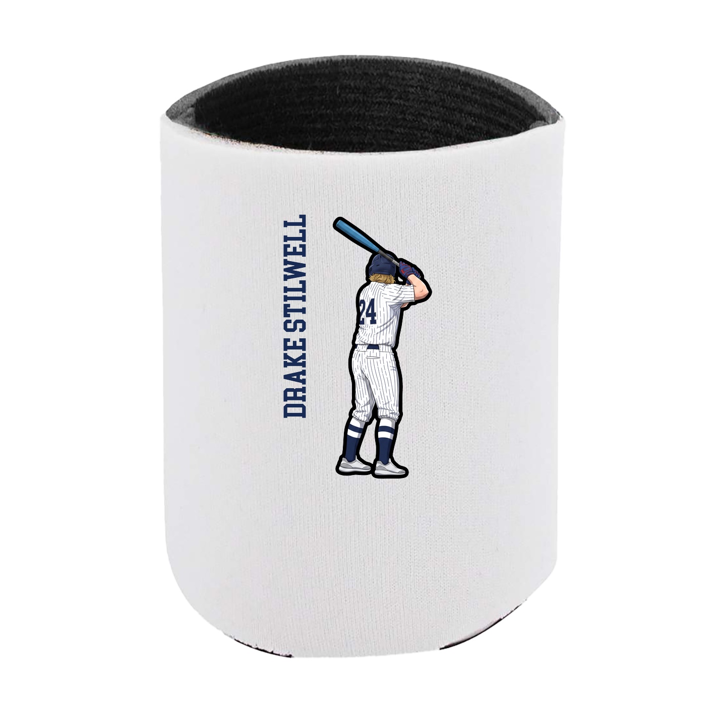 Can Holder — Name Vertical in White