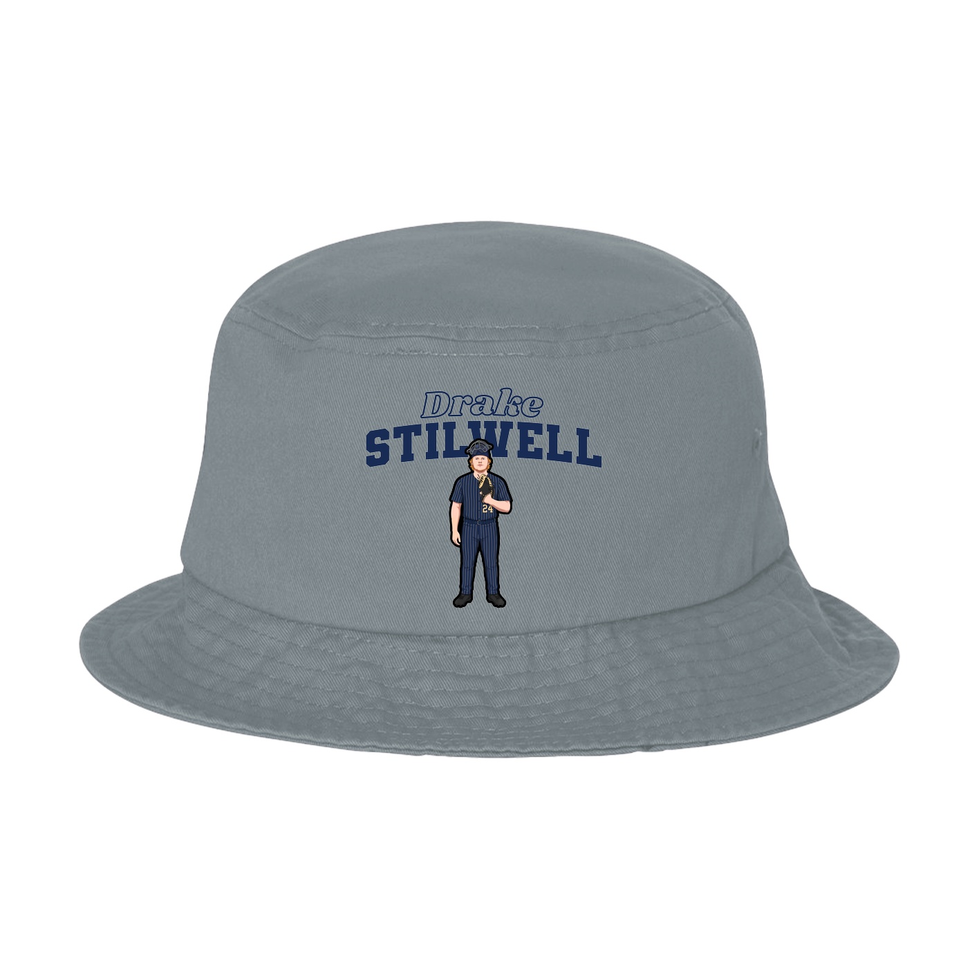 Bucket Cap — Name Arch in Grey