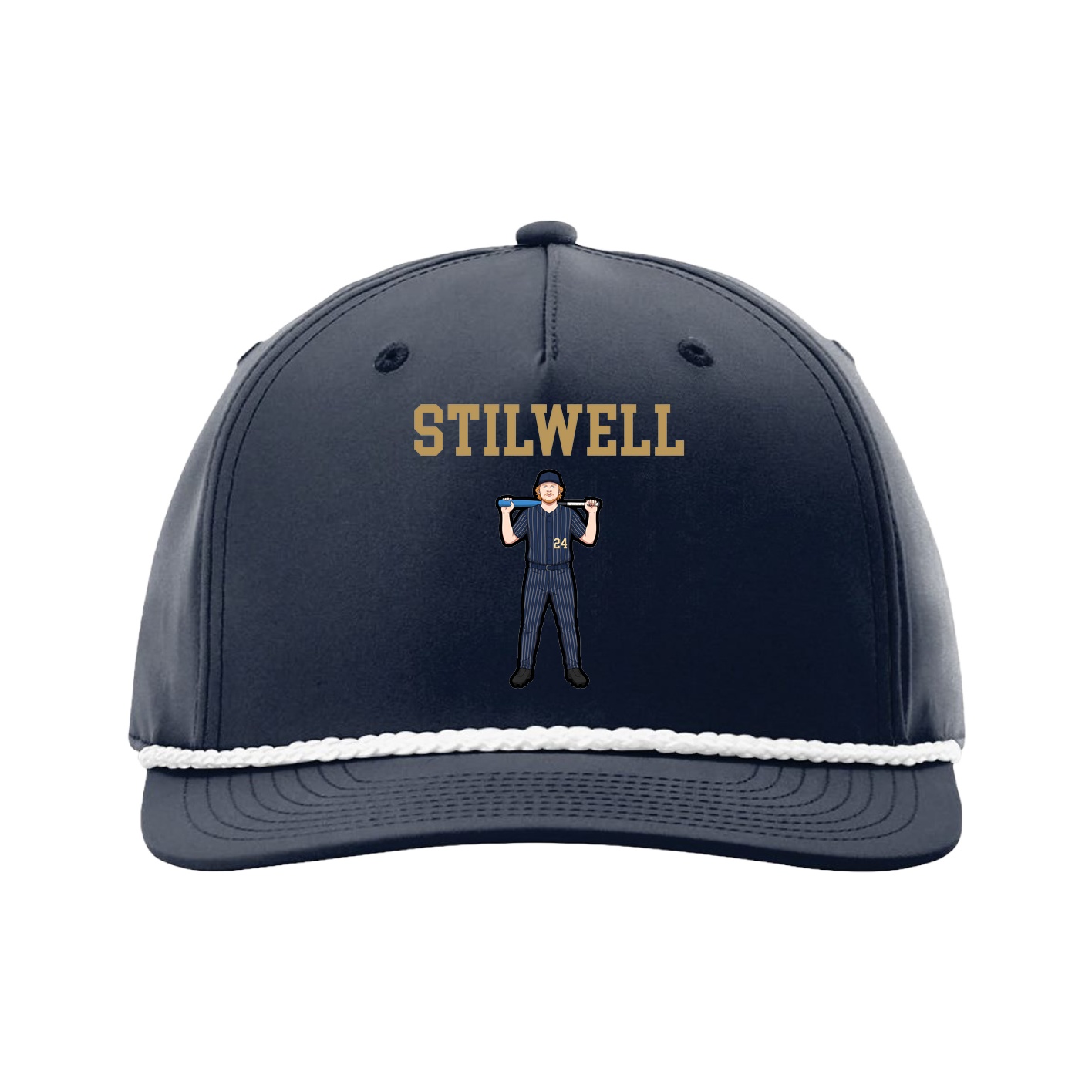 Five-Panel Classic Rope Cap — Shirsey in Navy