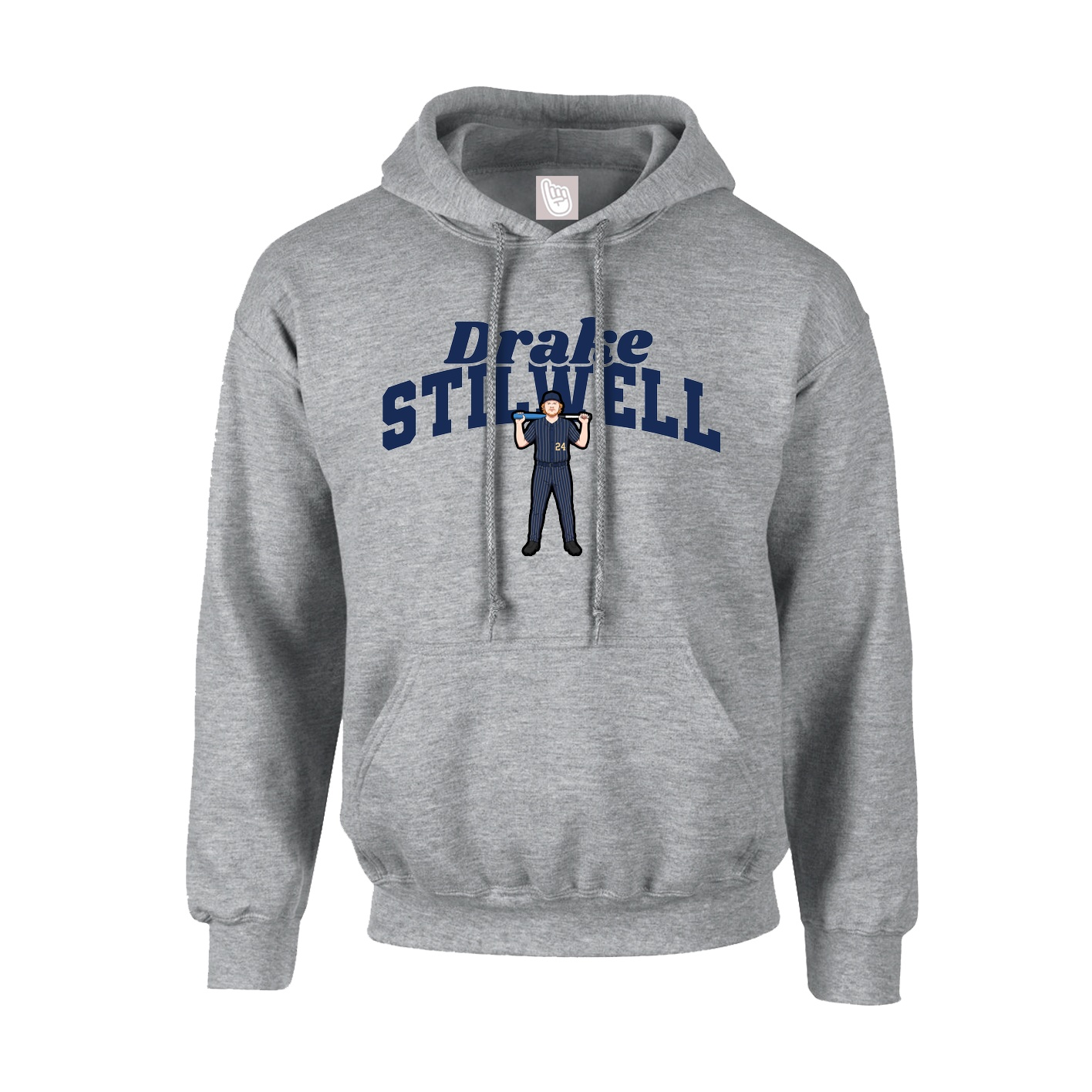 Youth Hoodie — Signature Arch in Grey