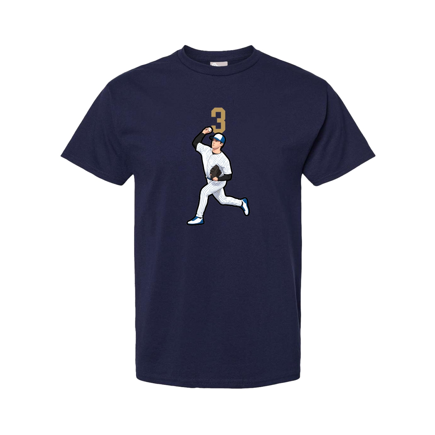 Tee — Number Top in Navy