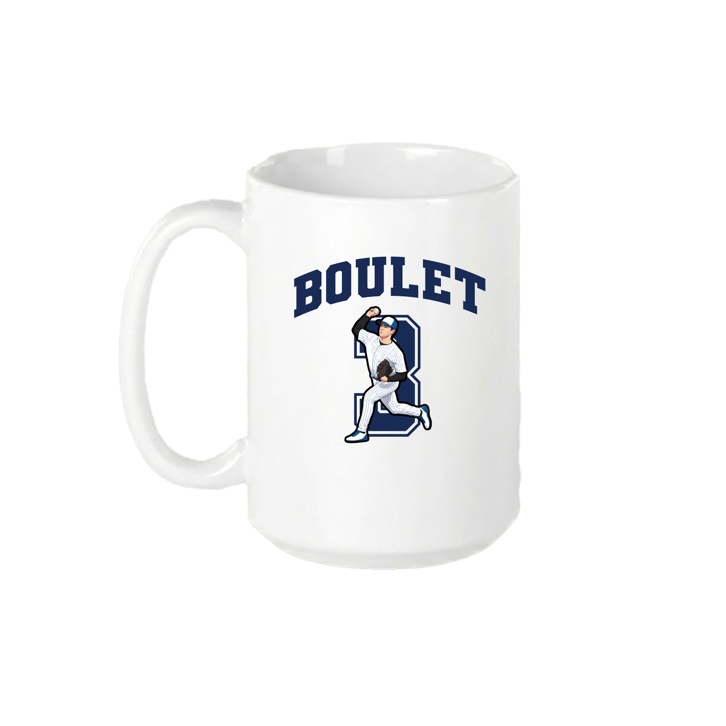 15oz Coffee Mug — Number in White