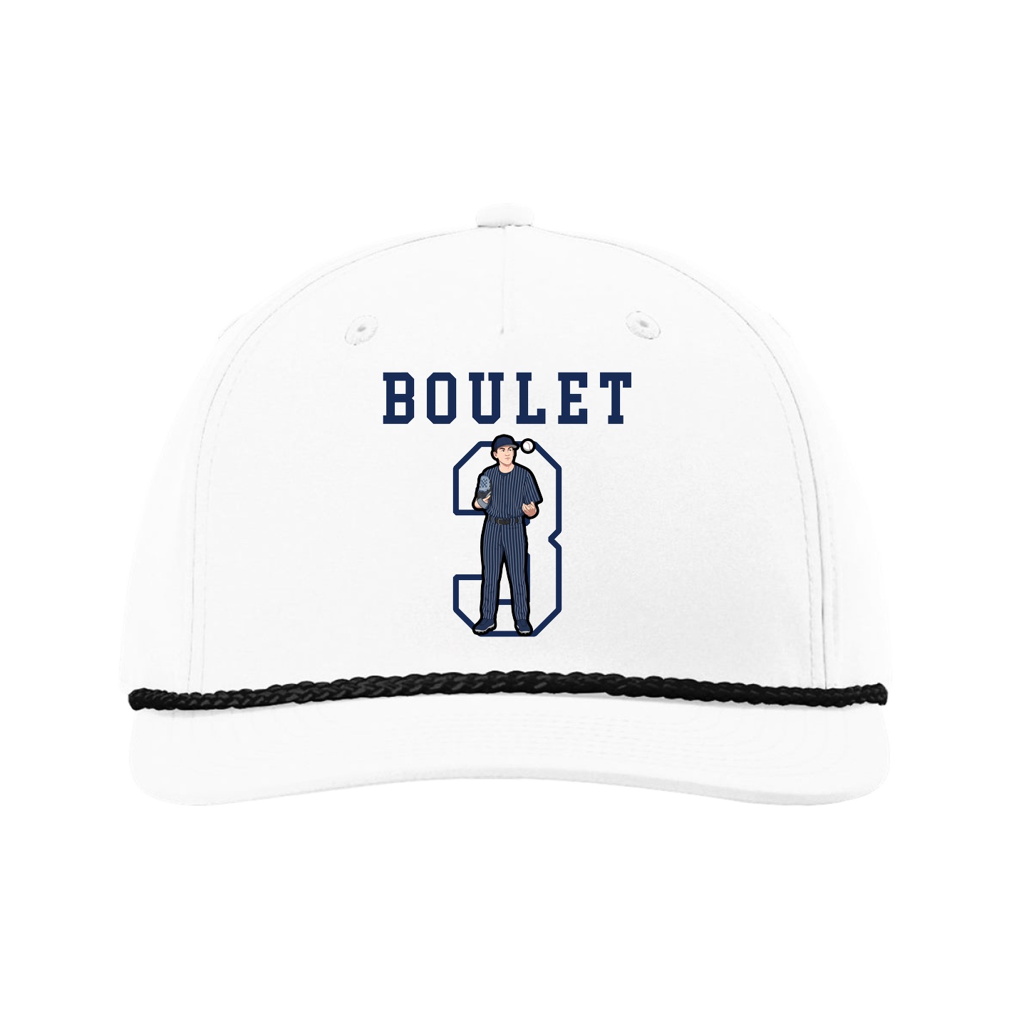 Five-Panel Classic Rope Cap — Shirsey in White