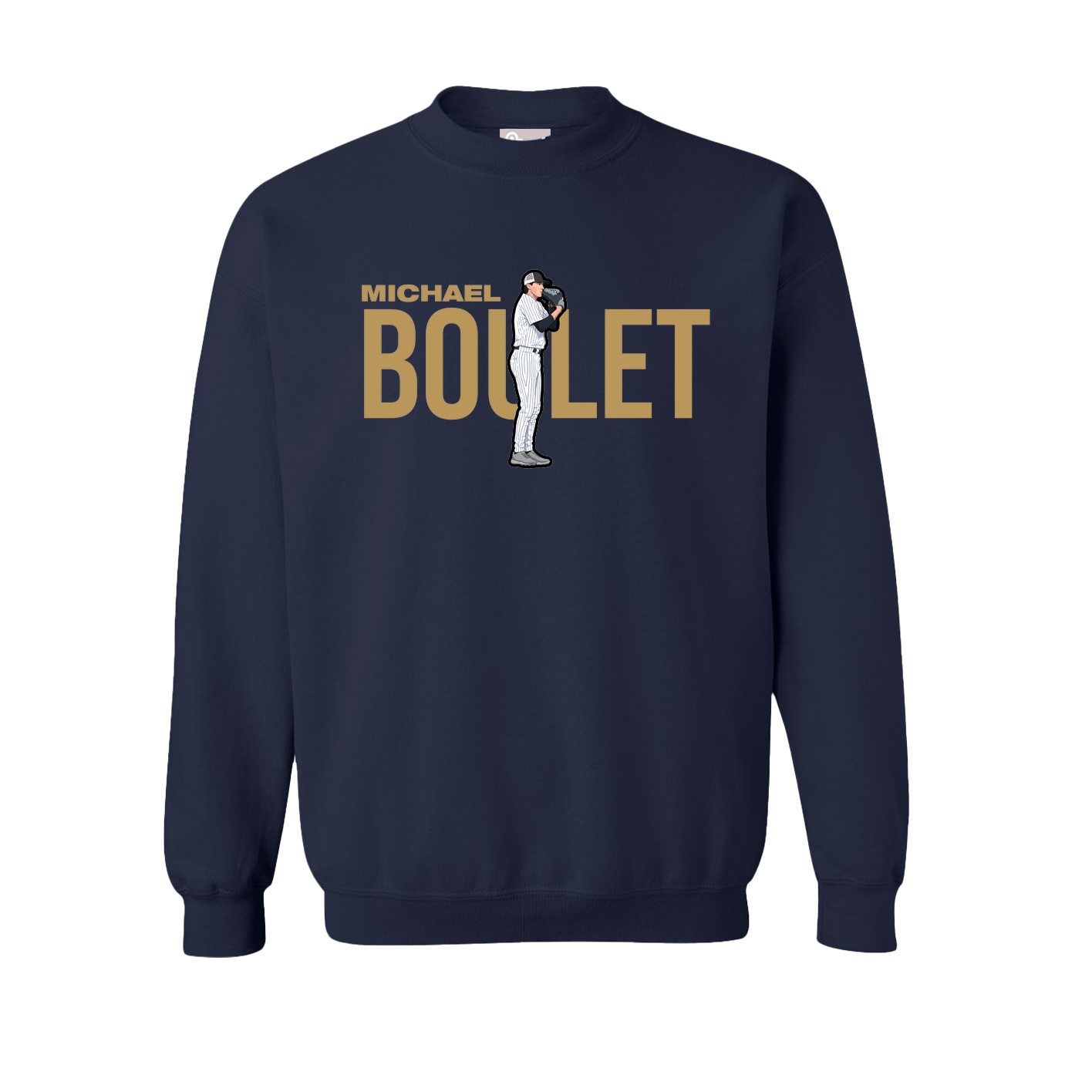 Fleece Crew — Player Name in Navy
