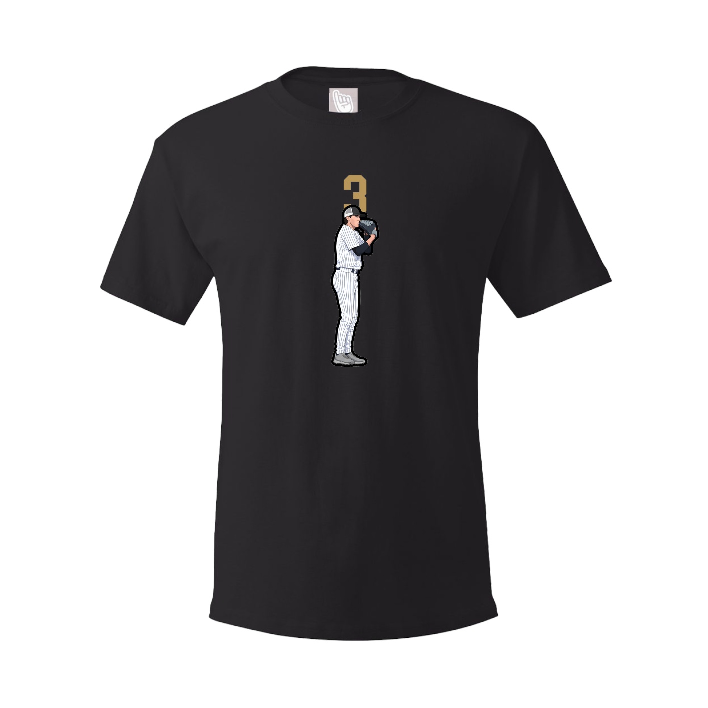 Youth Tee — Number Top in Black