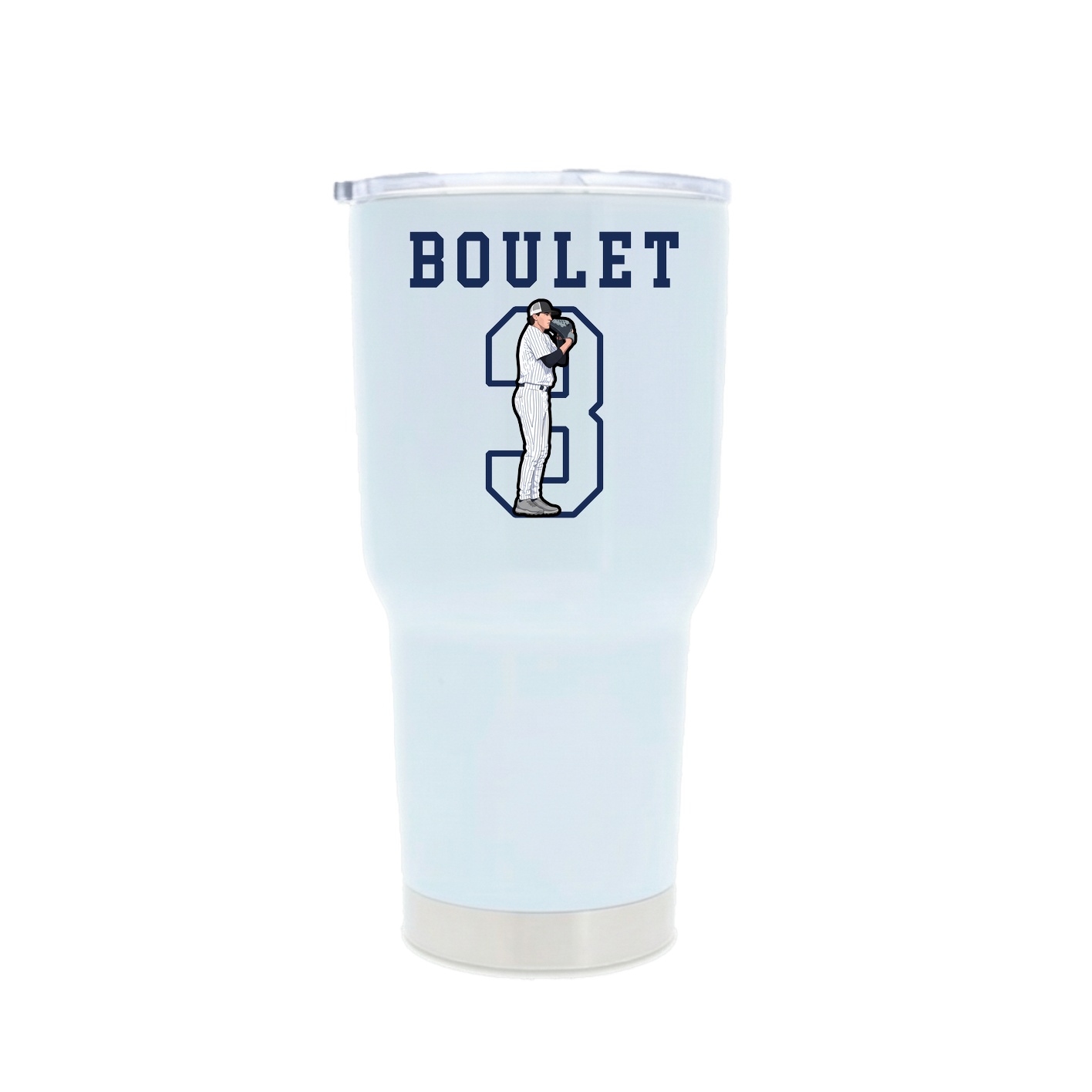 30oz Stainless Steel Tumbler — Shirsey in White