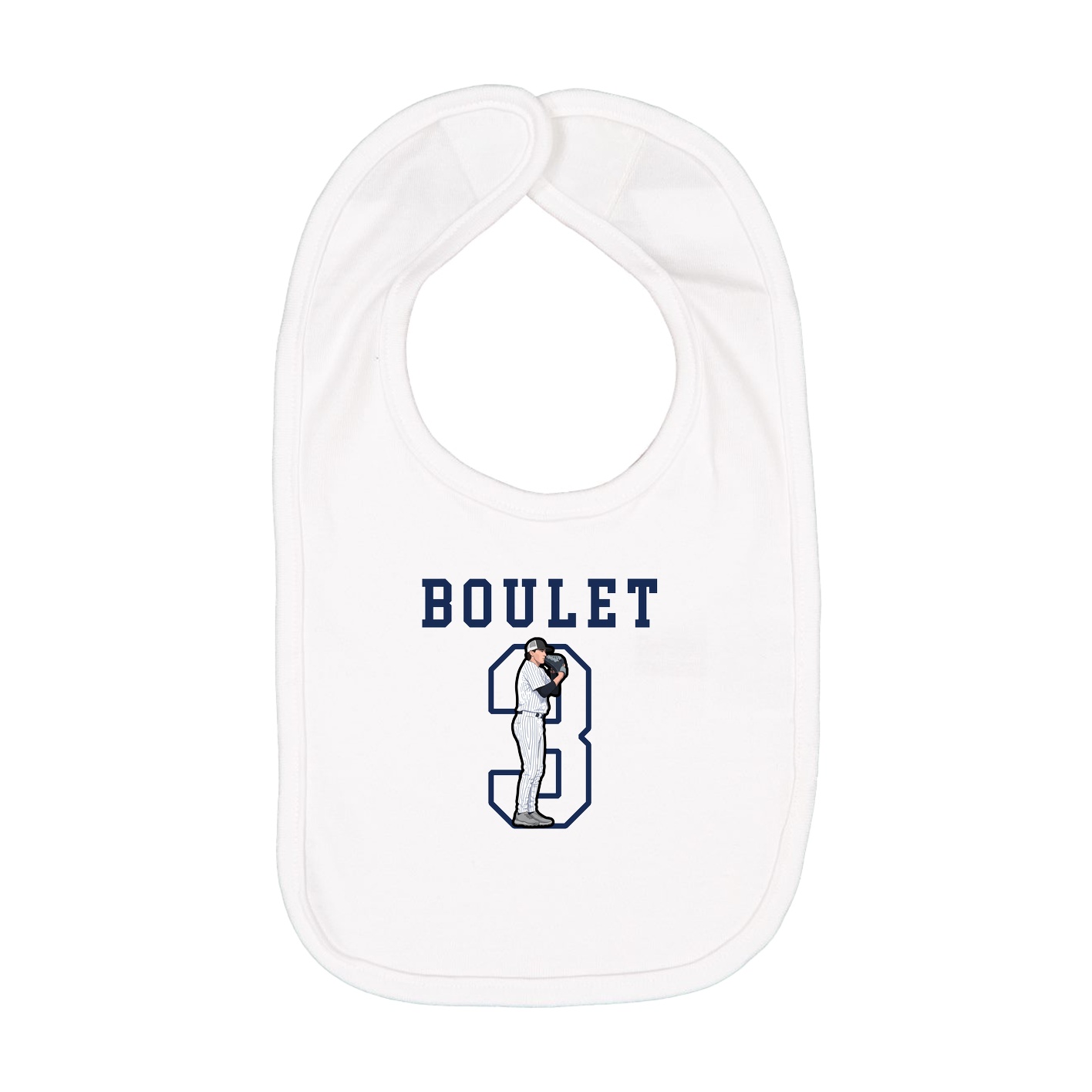 Infant Bib — Shirsey in White