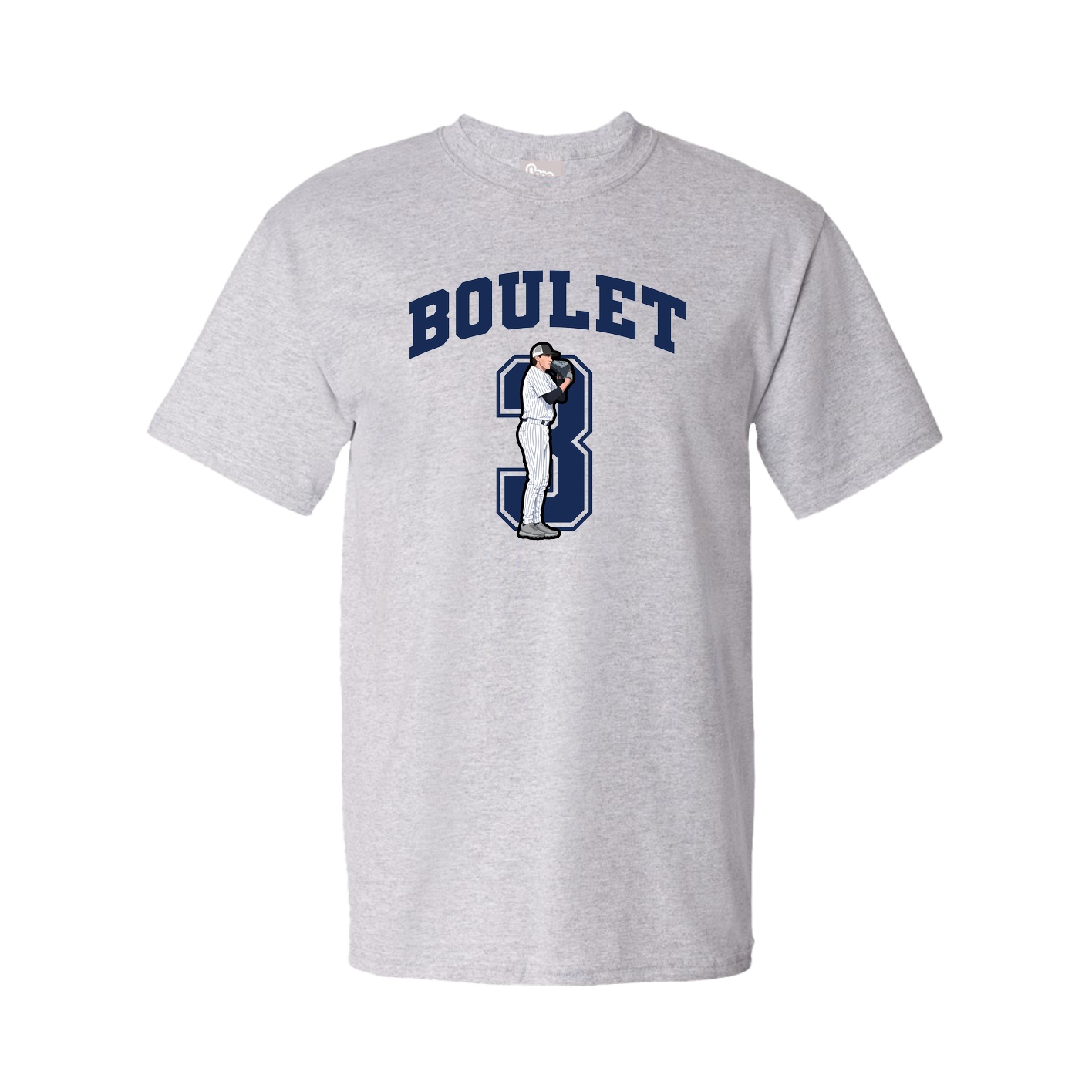 Youth Tee — Number in Grey