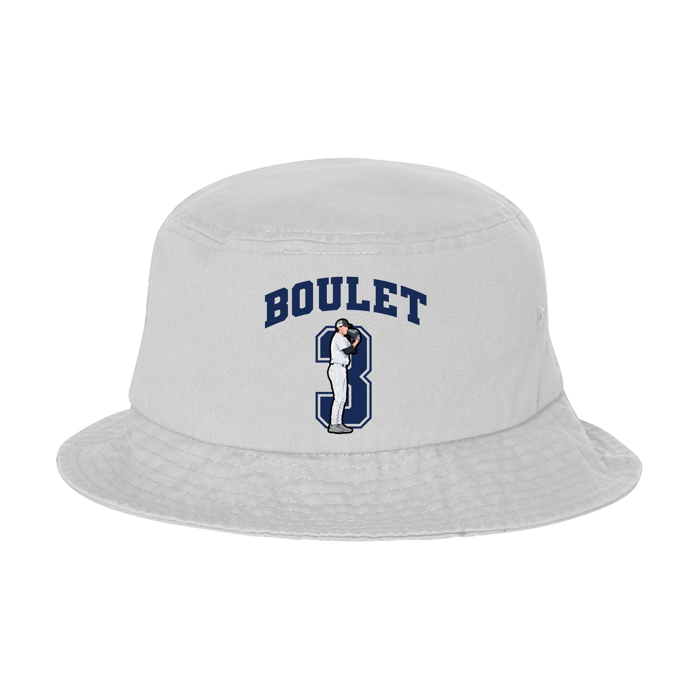 Bucket Cap — Number in White