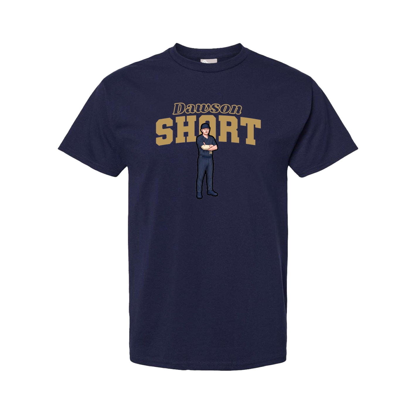 Youth Tee — Name Arch in Navy