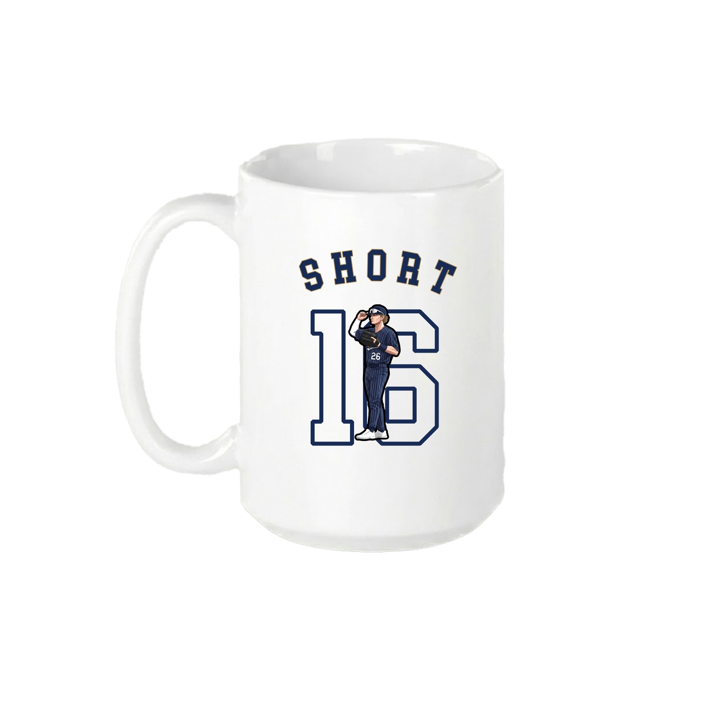 15oz Coffee Mug — Shirsey Arch in White