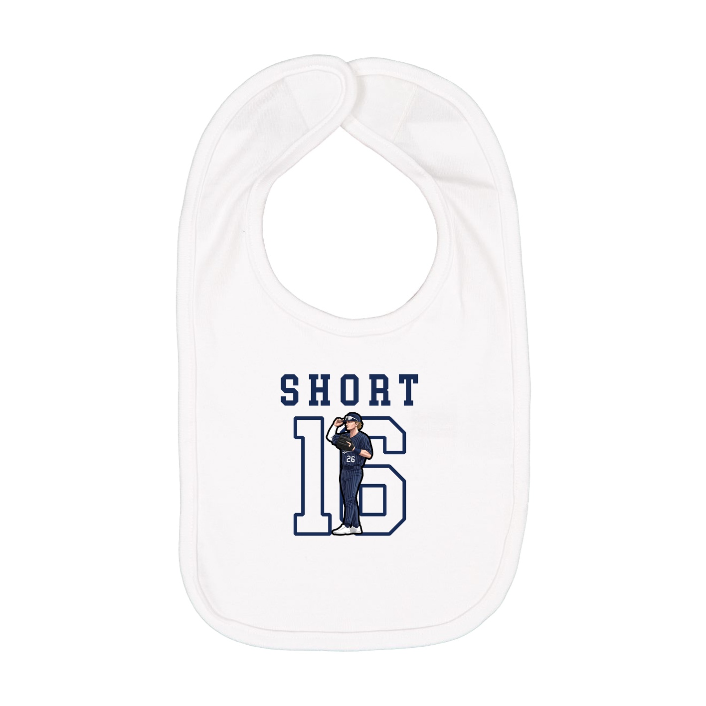 Infant Bib — Shirsey in White