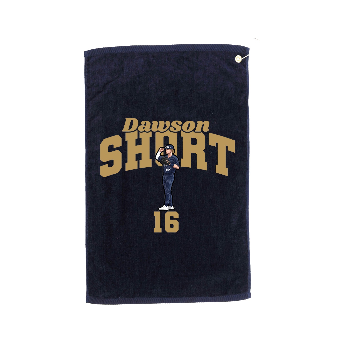 Golf Towel — Signature Arch in Navy