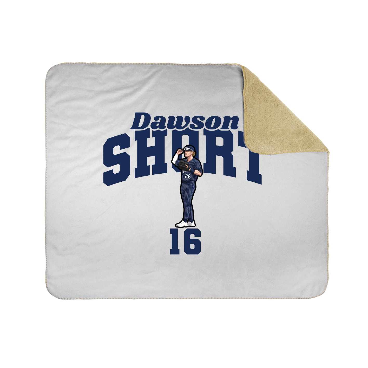 Throw Blanket — Signature Arch in White