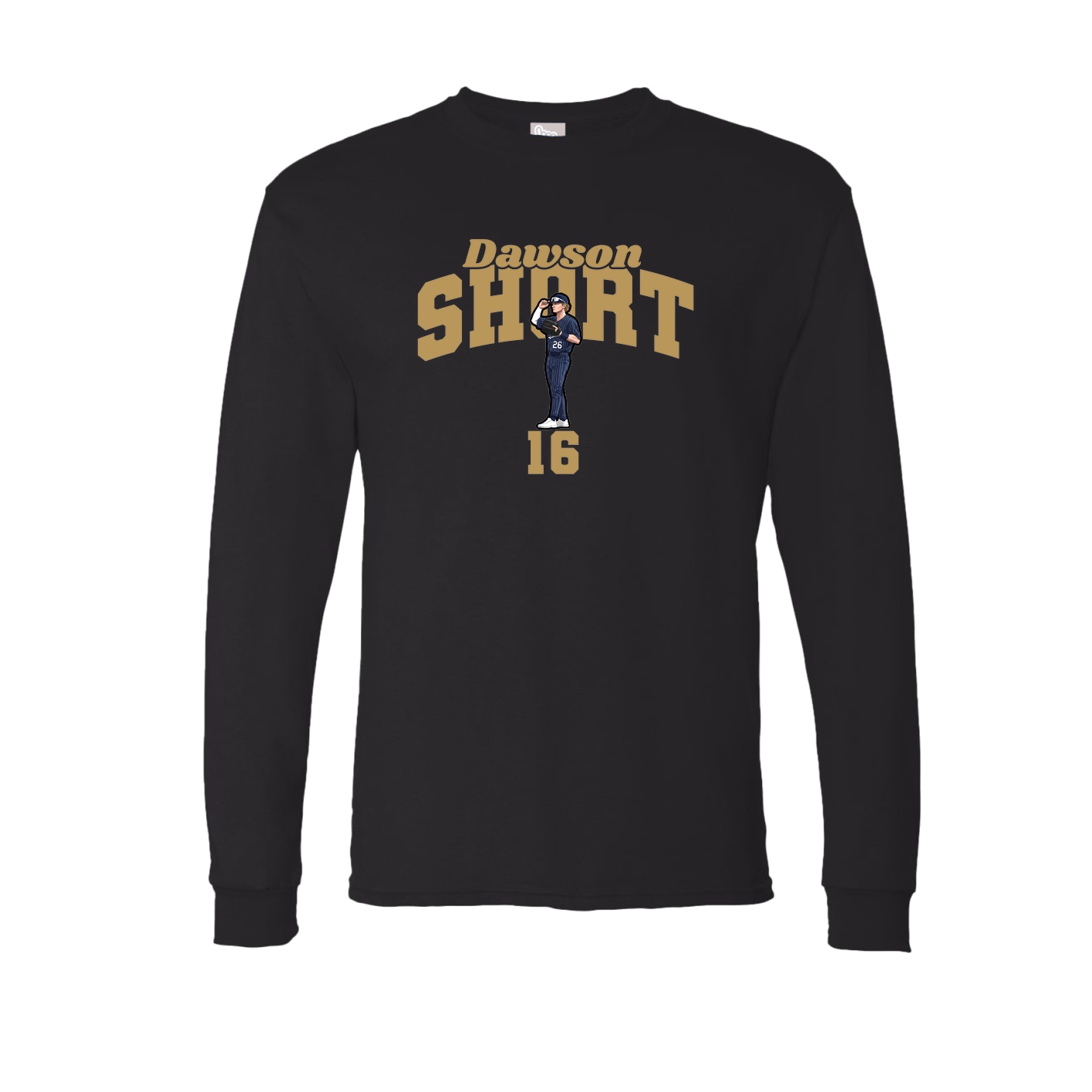 Long Sleeve Tee — Signature Arch in Black