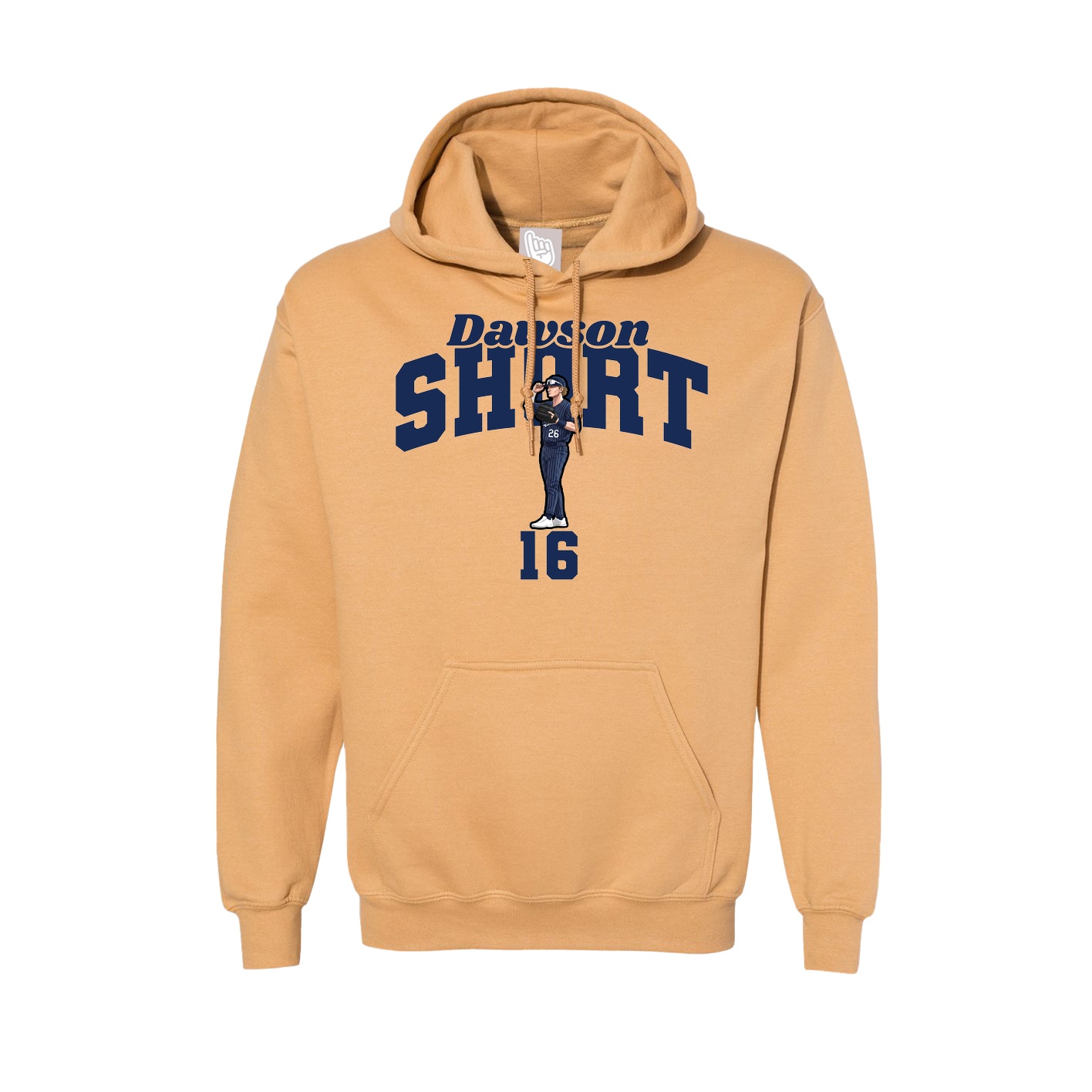 Hoodie — Signature Arch in Vegas Gold