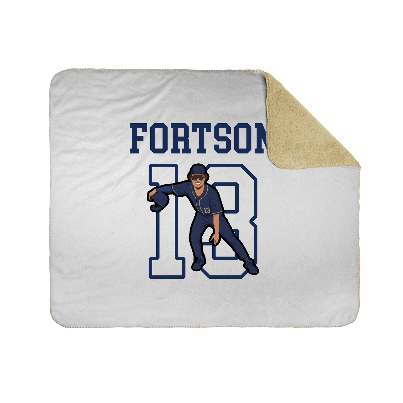 Throw Blanket — Shirsey in White
